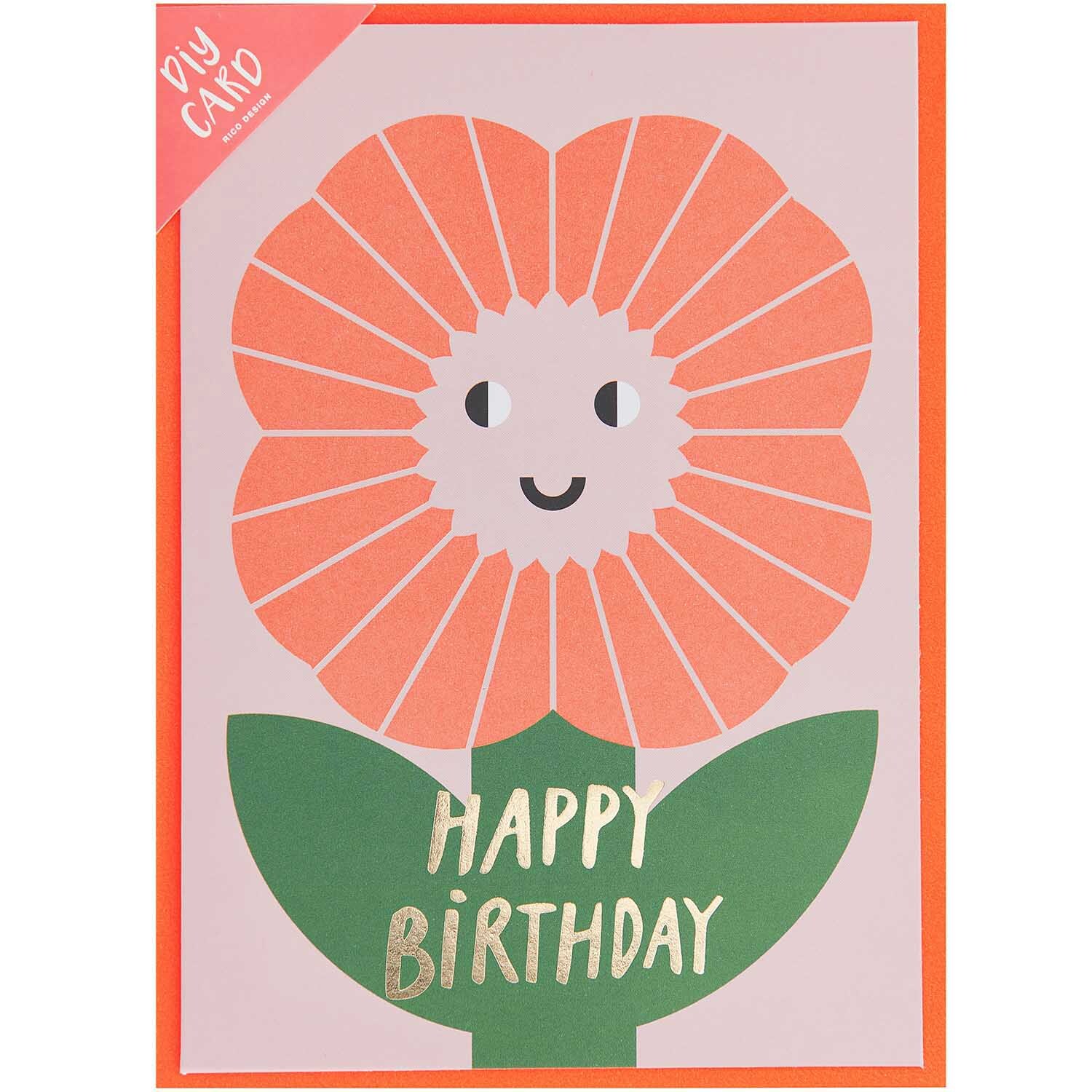 Paper Poetry Grußkartenset Happy Birthday von Rico Design