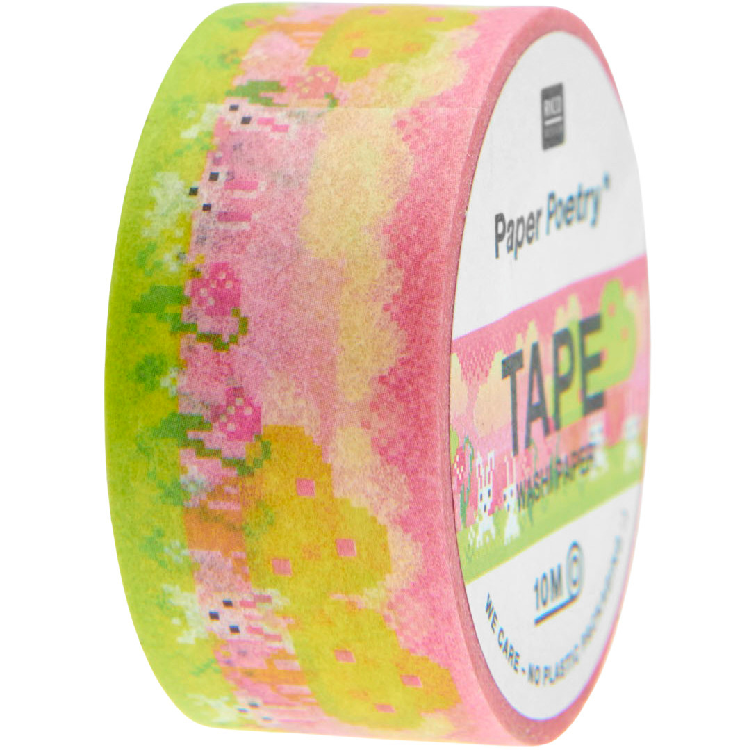 Paper Poetry Tape Landscape rosa 2cmx10m von Rico Design