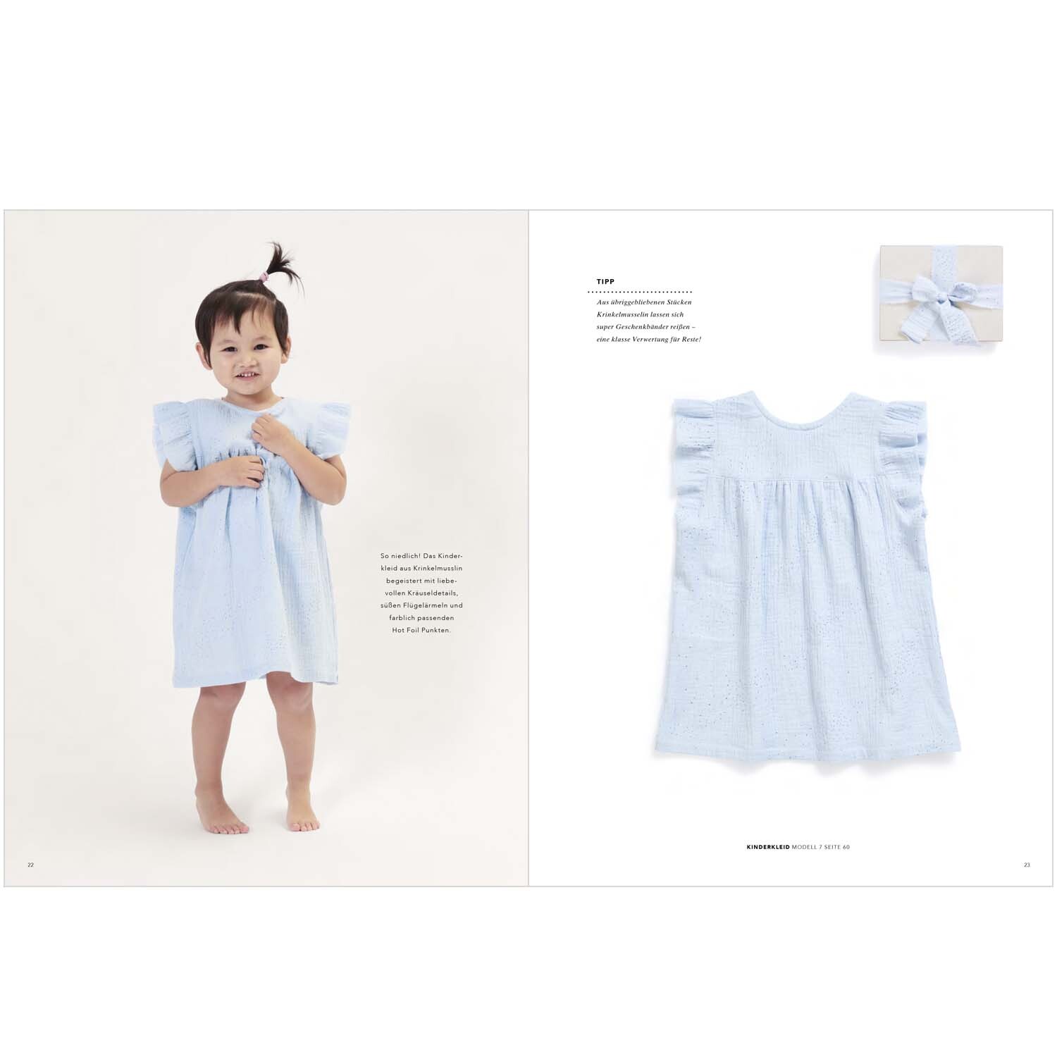 Das kleine Rico Nähbuch No. 12 Sakura Sakura von Rico Design Das Rico Nähbuch Sakura Sakura zeigt ein kleines Mädchen in einem hellblauen Kleid von Rico Design.