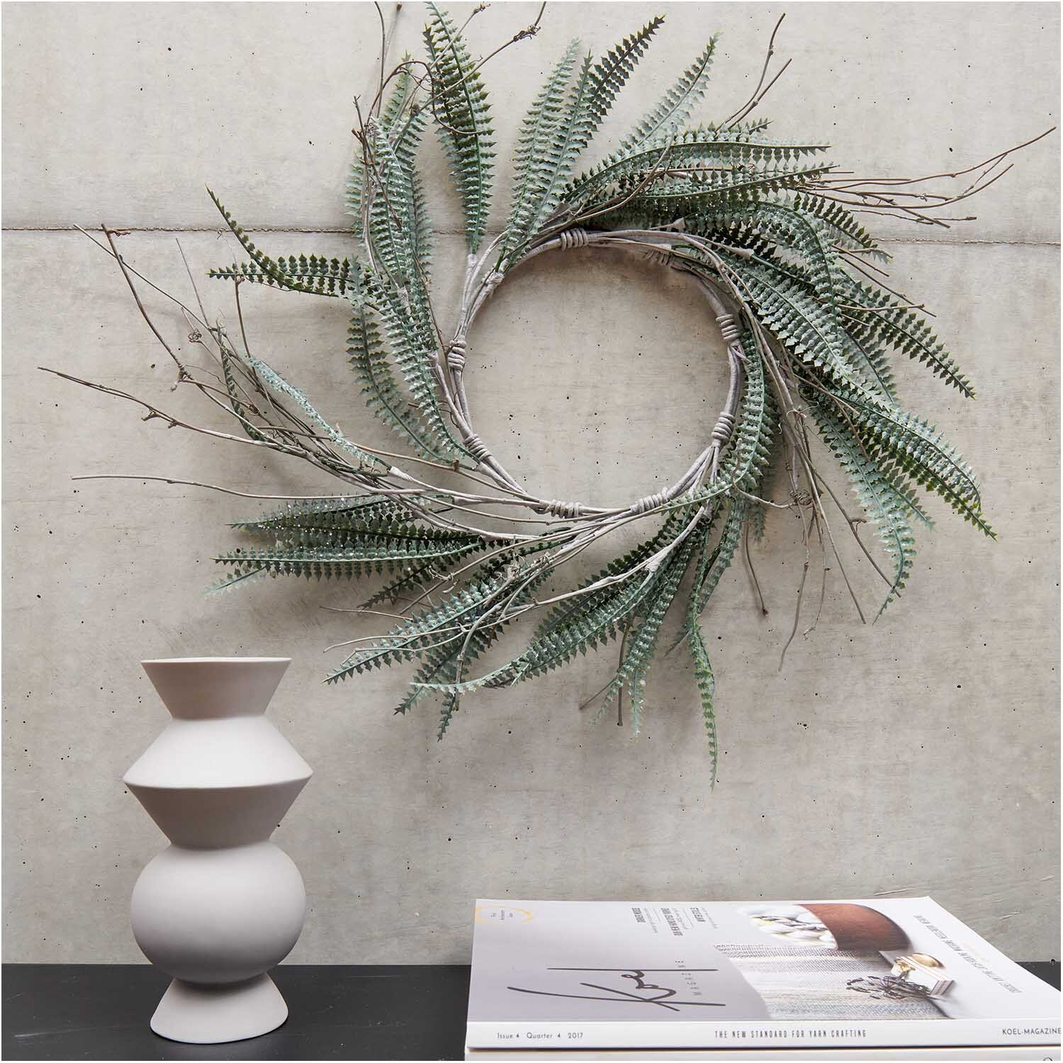 Farnkranz grün Ø18cm von Rico Design