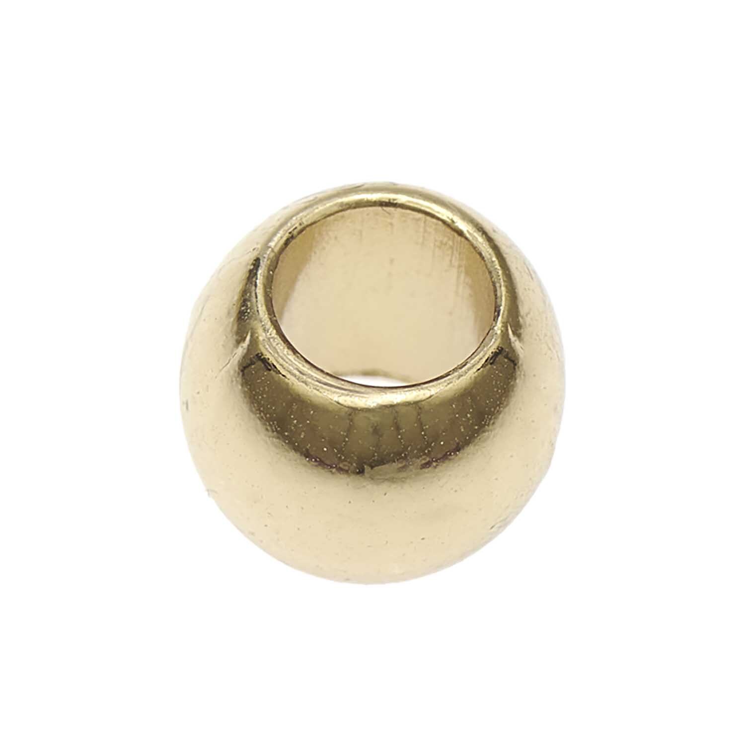 itoshii - Ponii Beads Perlen 9x7mm 20 Stück, glänzende goldene Perle von Rico Design, ideal für Schmuckherstellung.