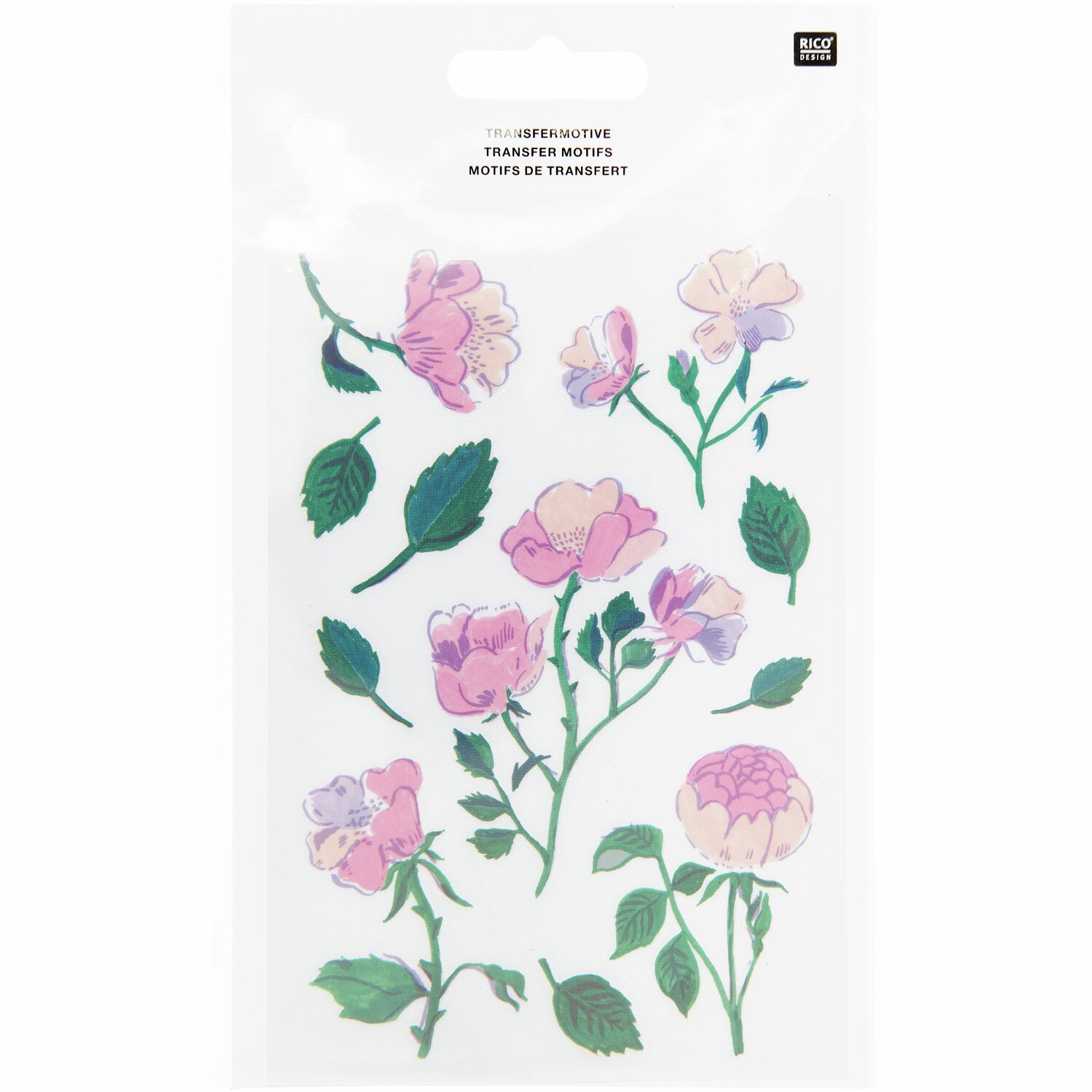 Transfermotiv Rosen 1 Blatt von Rico Design