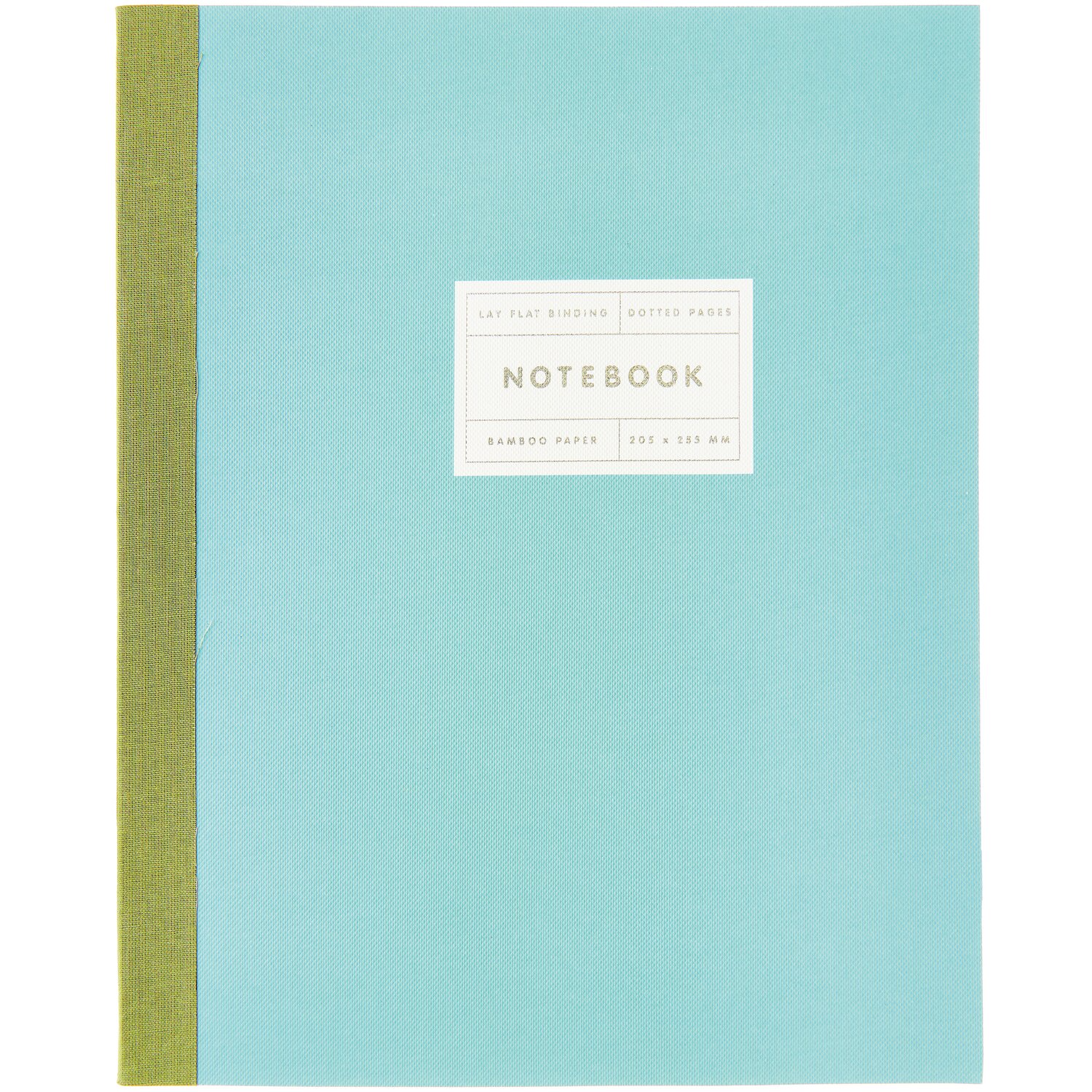 Paper Poetry Notizbuch L mit mintfarbenem Einband und silbernem Rand von Rico Design. Ideal für Notizen.