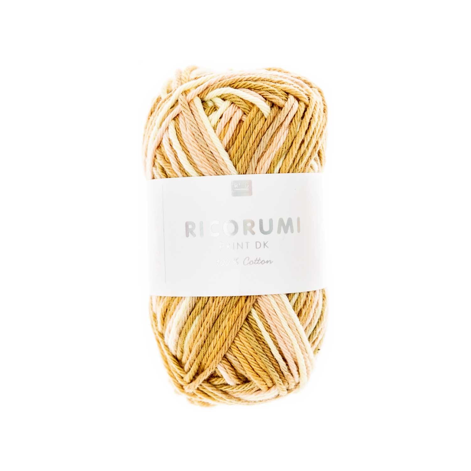 Creative Ricorumi Print dk 25g Couleur Mélange de moutarde from Rico Design Creative Ricorumi Print dk: Weiches Garn in Senf-Mix von Rico Design, ideal für Strickprojekte, 25g.