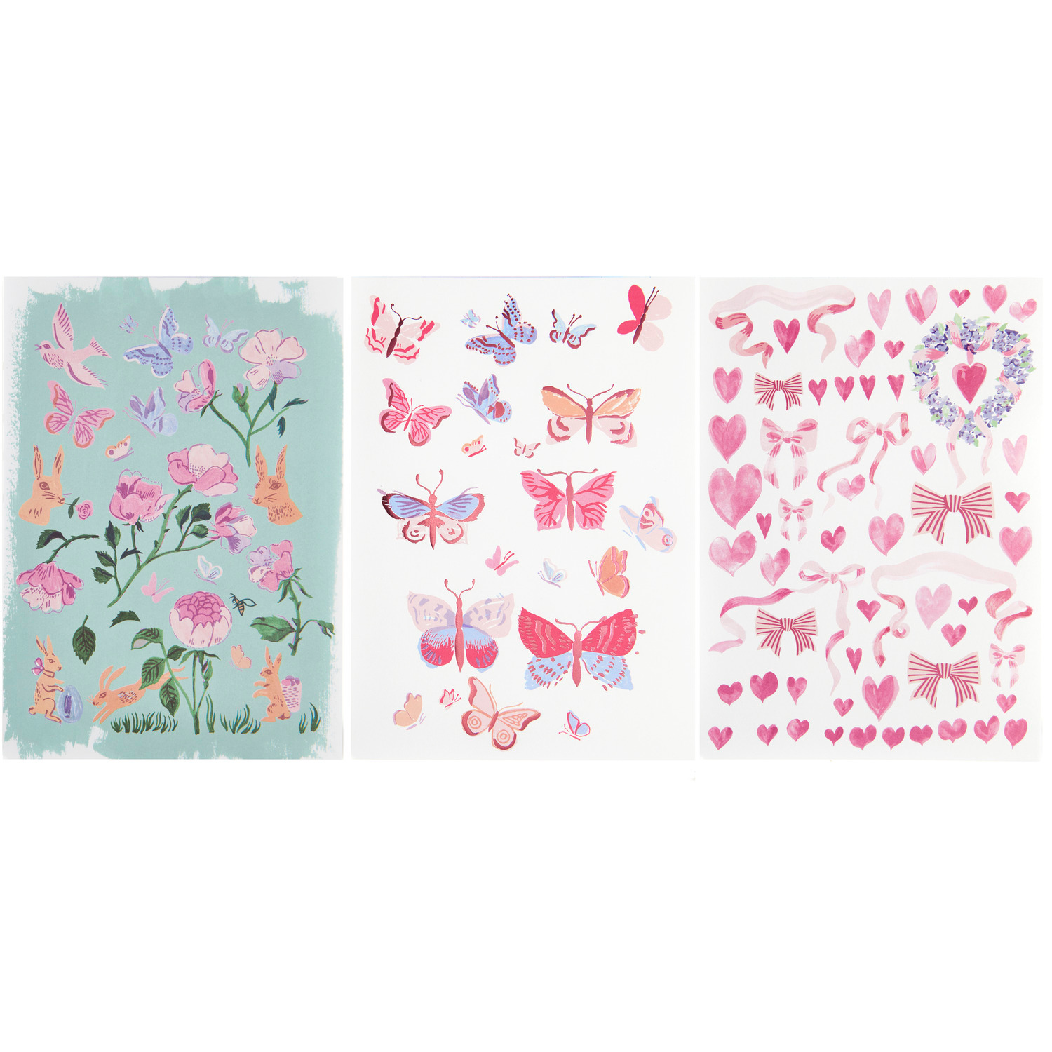 Paper Poetry Motivpapierblock La Vie En Rose  23 Blatt von Rico Design