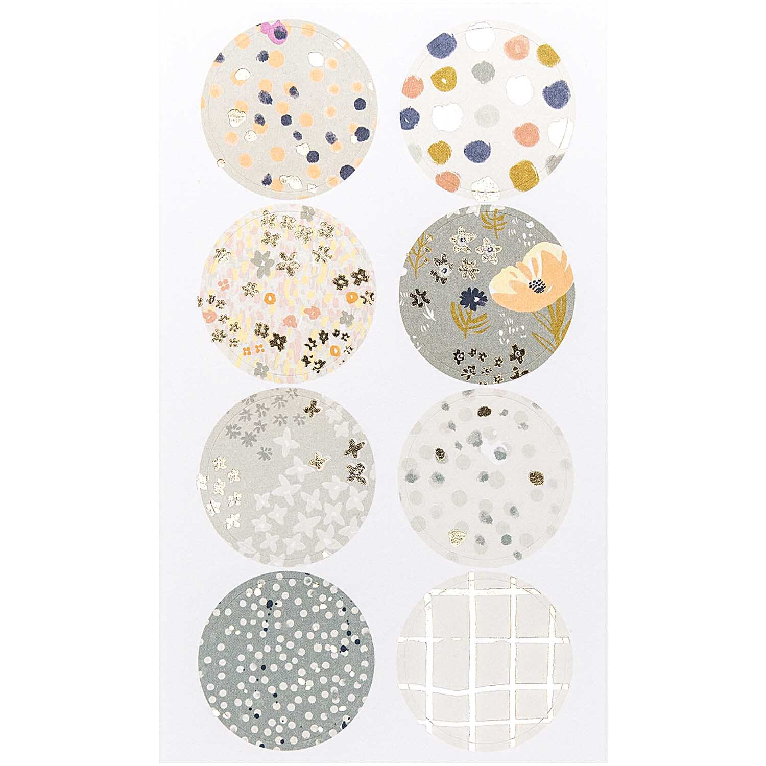 Paper Poetry Sticker Crafted Nature blau 32 Stück von Rico Design