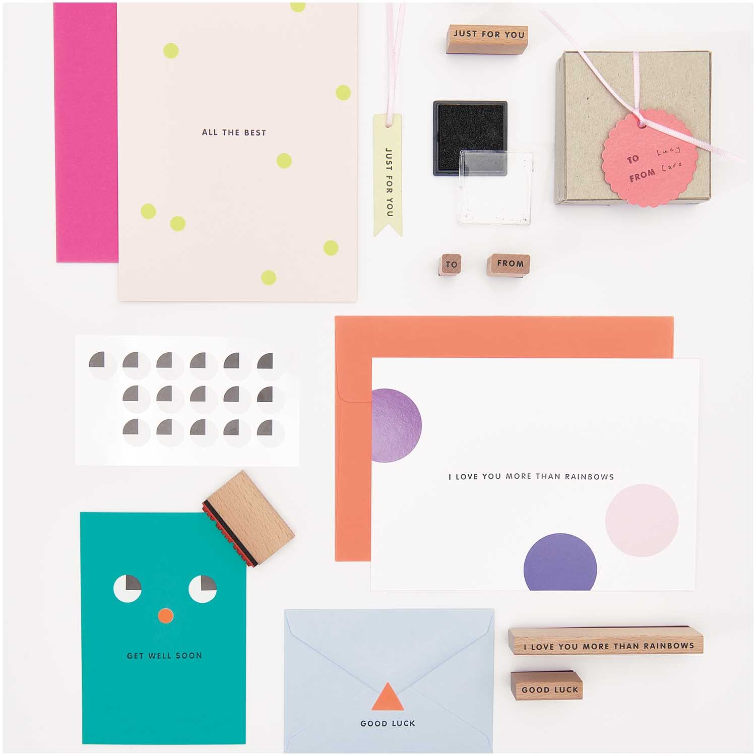 Paper Poetry XL Stempelset Texte Englisch Sans Serif 33-teilig von Rico Design
