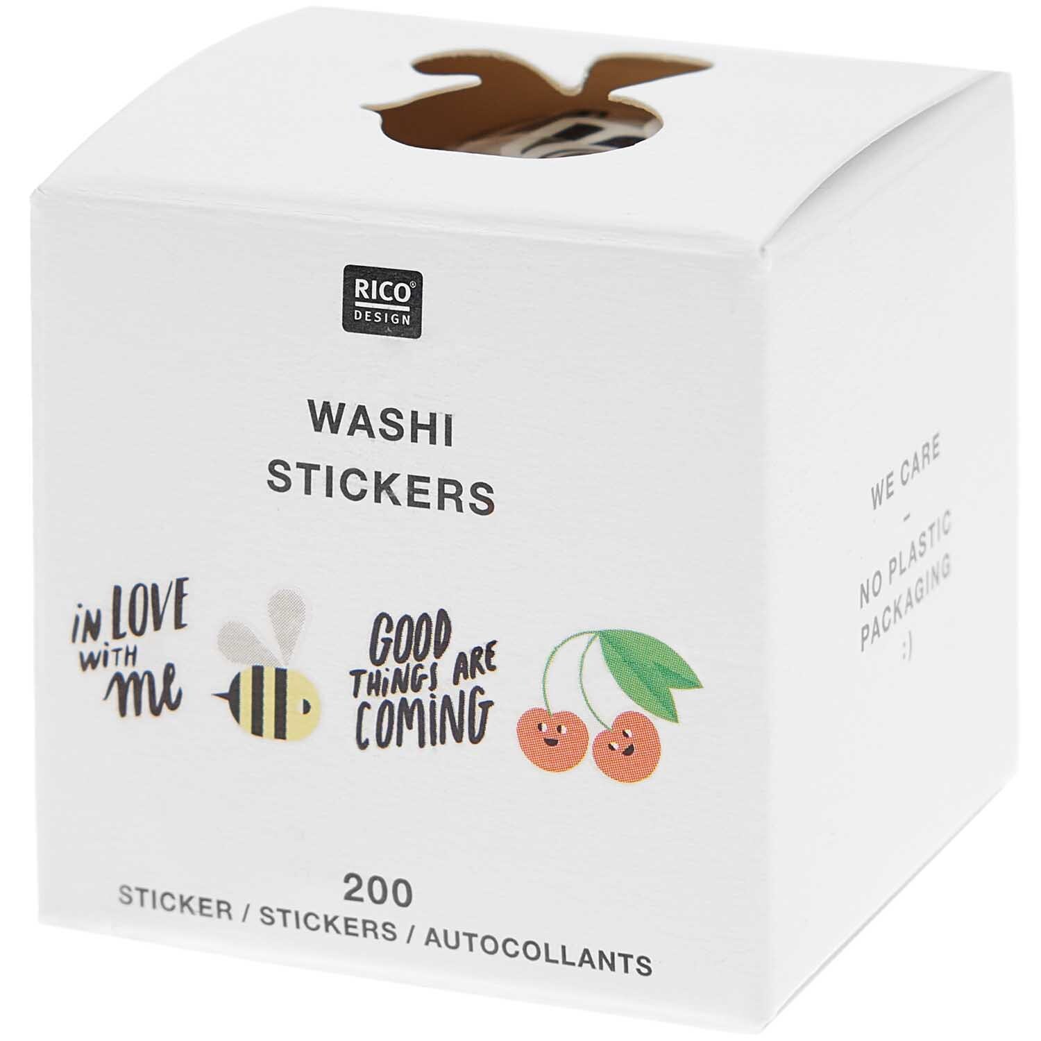 Paper Poetry Washi Sticker Typo 200 Stück von Rico Design