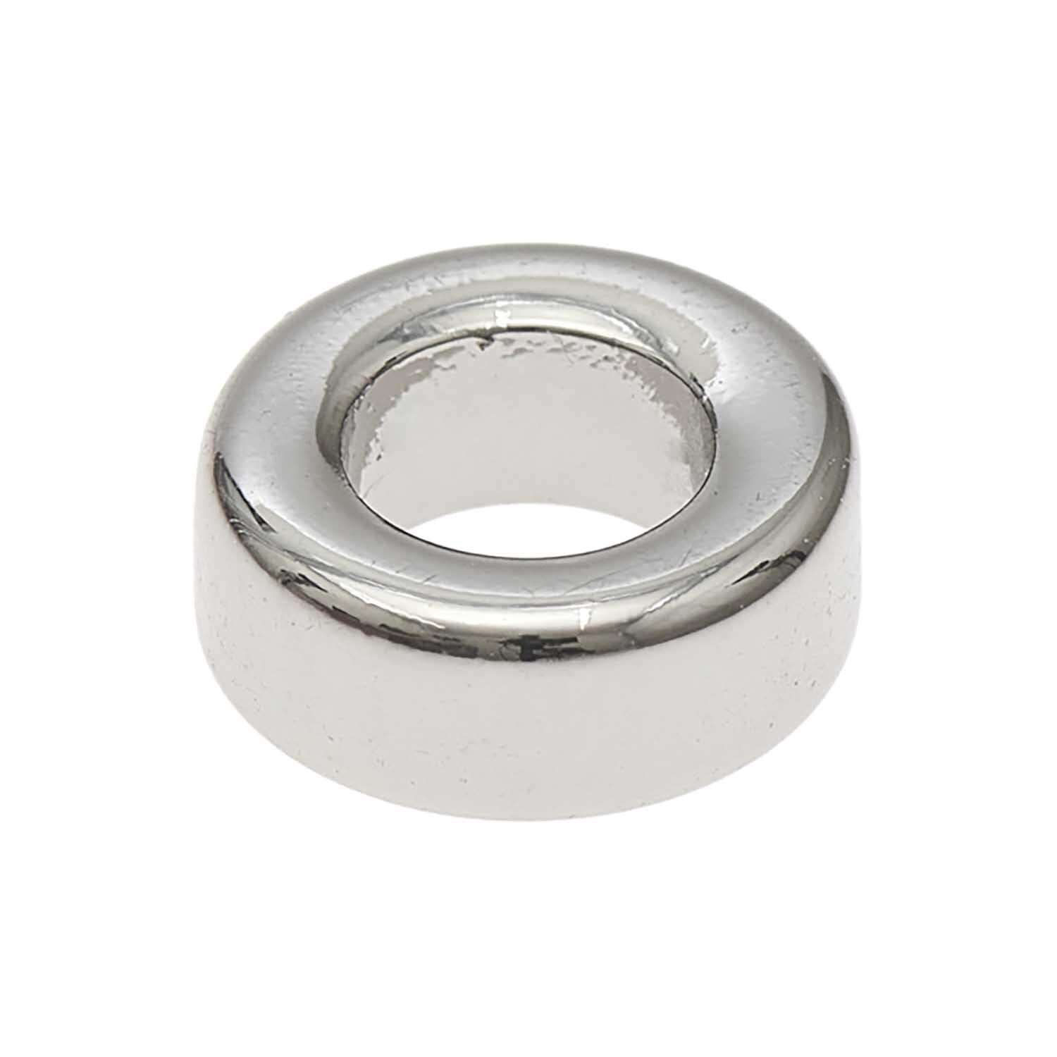 itoshii - Ponii Beads Ringe 9x3,5mm 10 Stück Farbe Silber von Rico Design itoshii - Ponii Beads Ringe in glänzendem Silber von Rico Design, ideal für Schmuckherstellung.