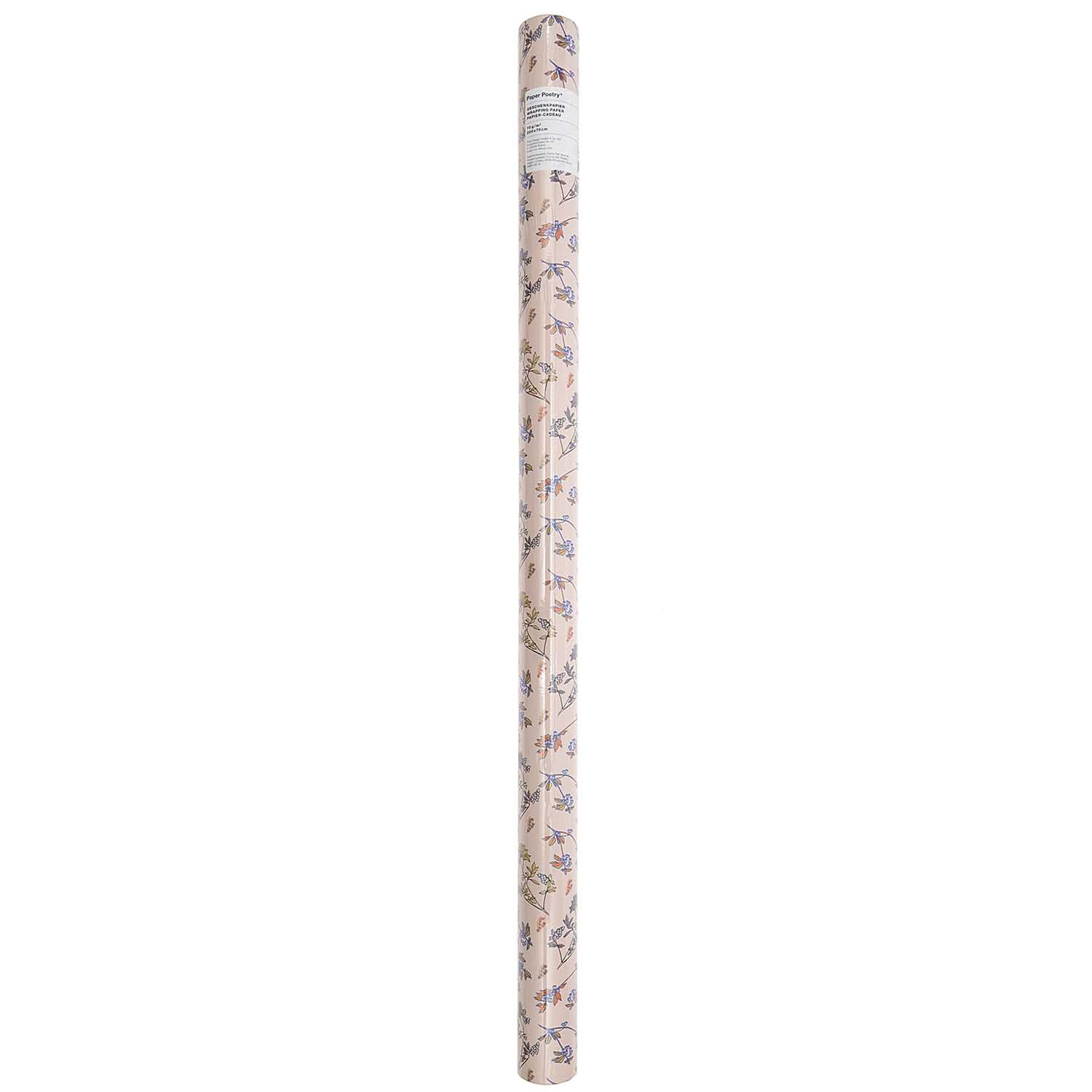 Paper Poetry Geschenkpapier Blumen rosa 70cm 2m von Rico Design