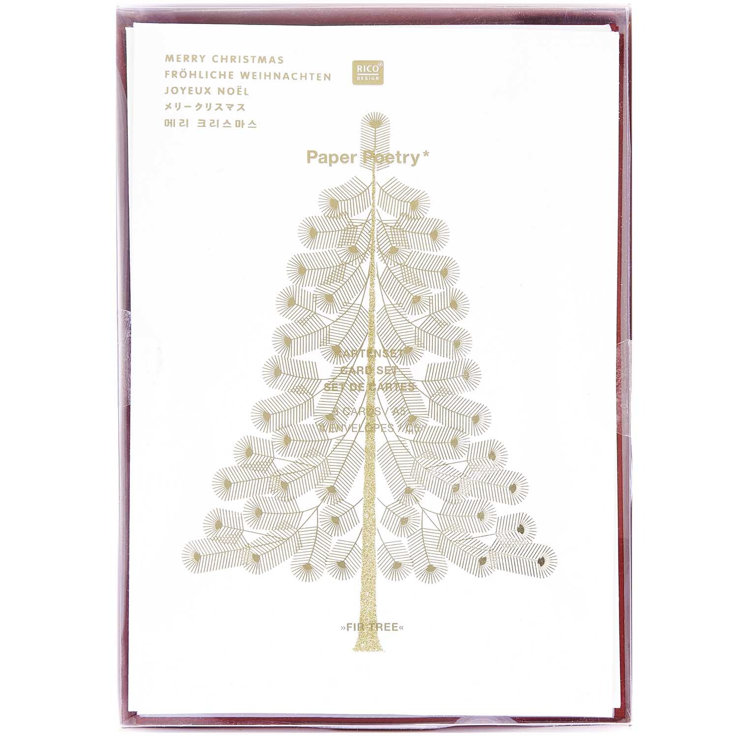 Paper Poetry Kartenset Tanne A5 16-teilig von Rico Design