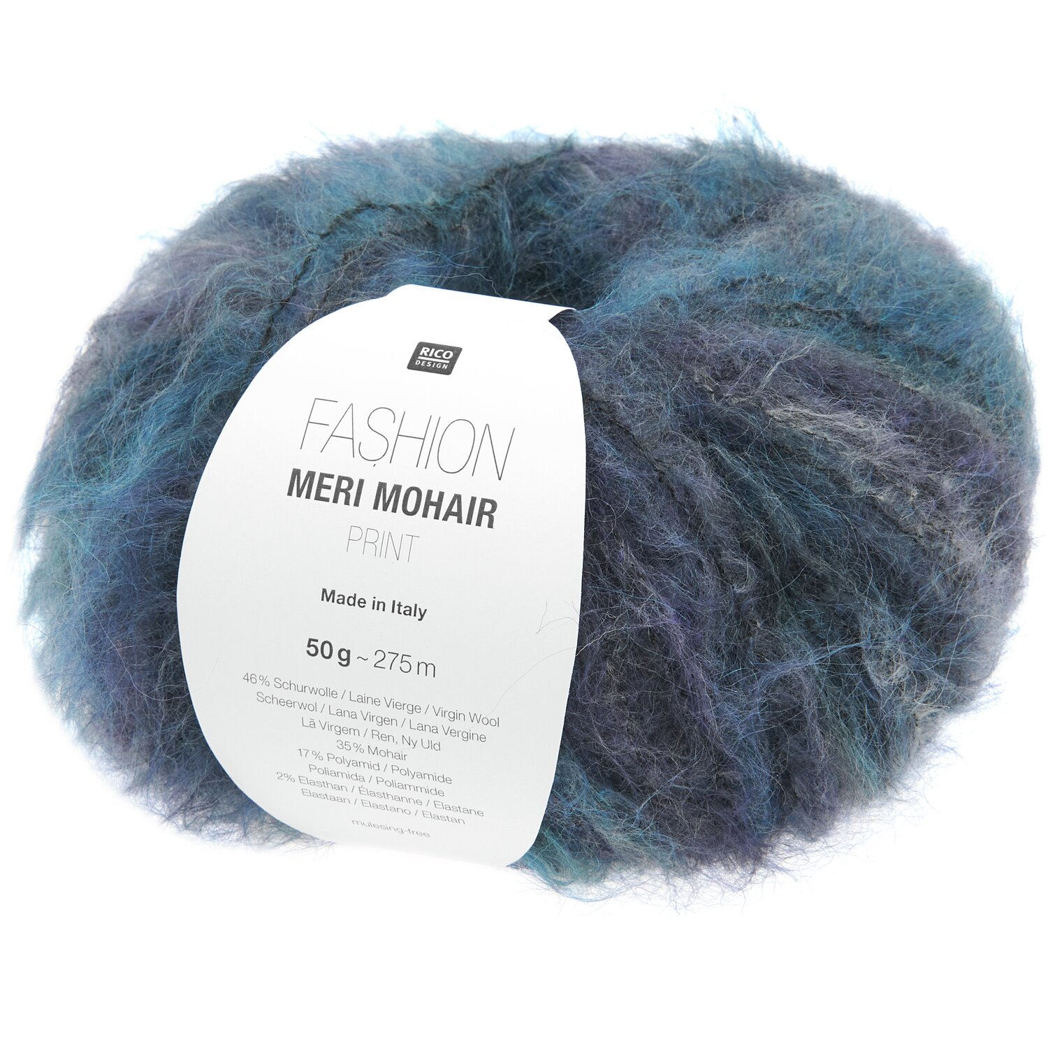 Fashion Meri Mohair Print 50g 275m Couleur Blue Violets from Rico Design Fashion Meri Mohair Print 50g 275m Couleur Blue Violets from Rico Design