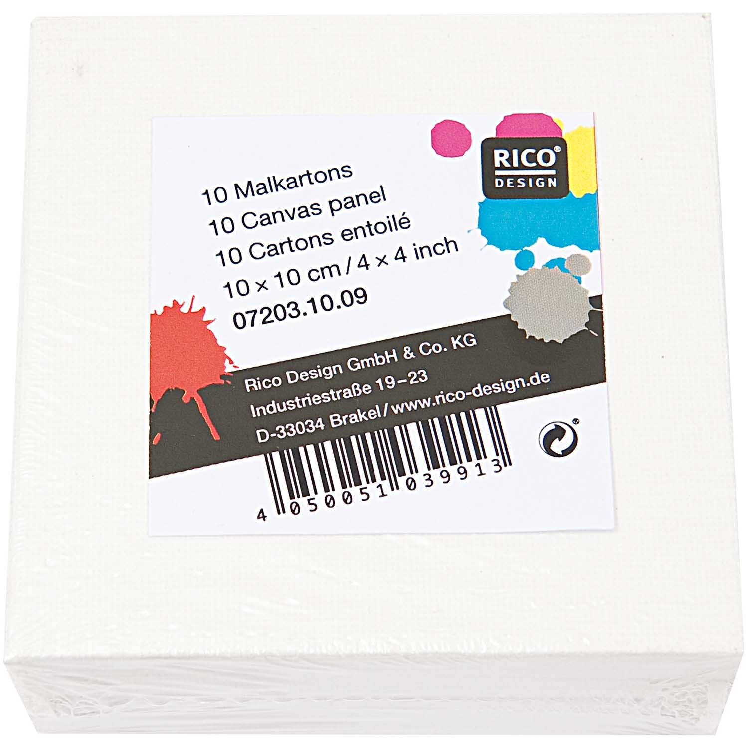 Prato Malkarton 20x20cm 10 Stück von Rico Design