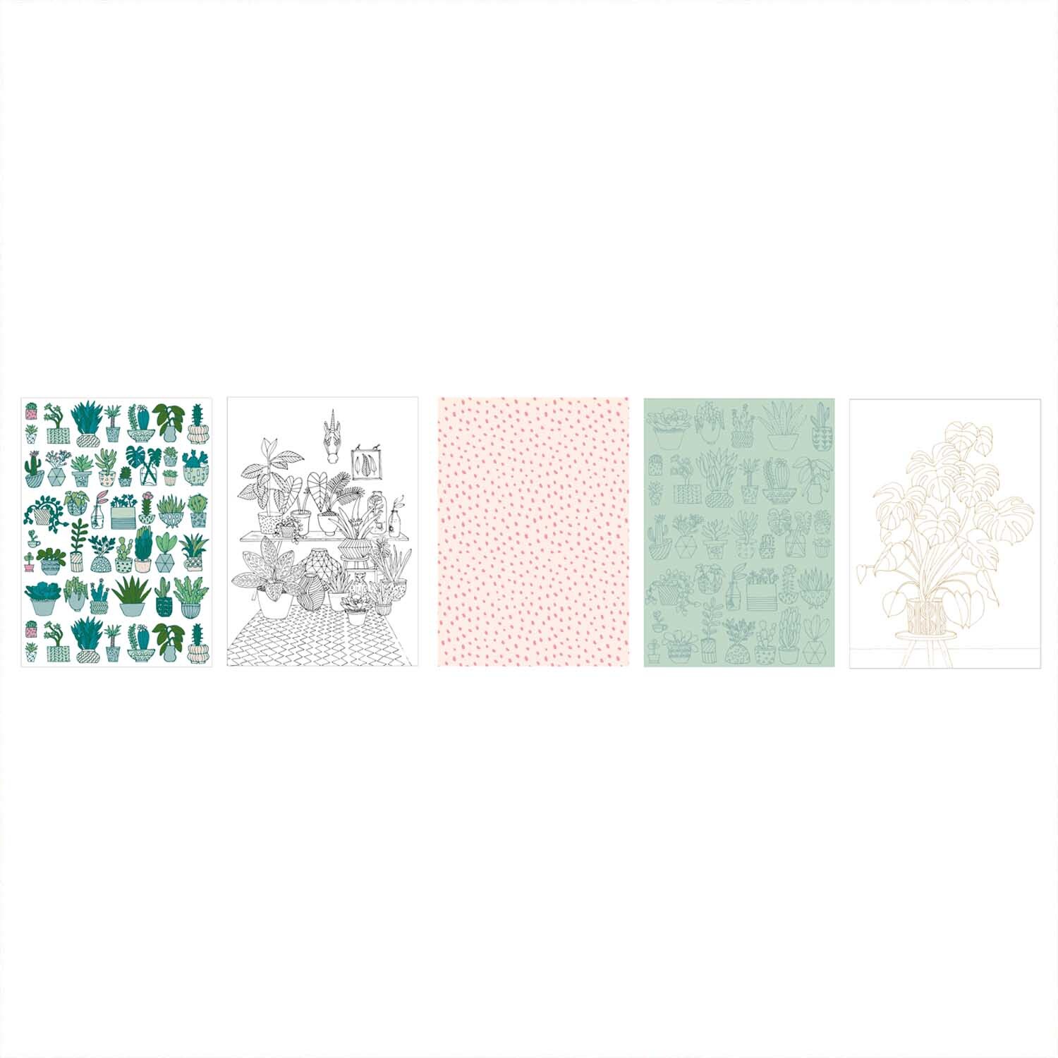 Paper Poetry Postkartenblock Hygge Plants 12,5x17,6cm von Rico Design Paper Poetry Postkartenblock Hygge Plants zeigt bunte Pflanzenmotive und Muster in einem stilvollen Design. Ideal für kreative Projekte.