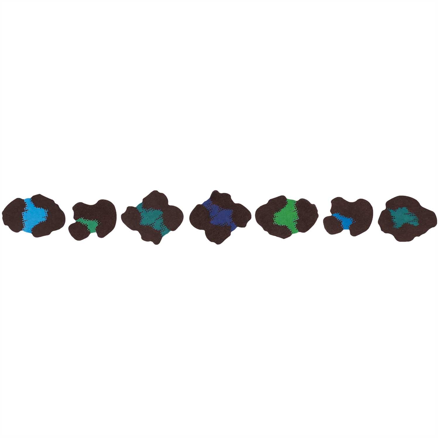 Washi Sticker Acid Leo grün-blau 200 Stück von Rico Design Washi Sticker Acid Leo grün-blau 200 Stück von Rico Design, zeigt bunte, leopardenartige Muster.