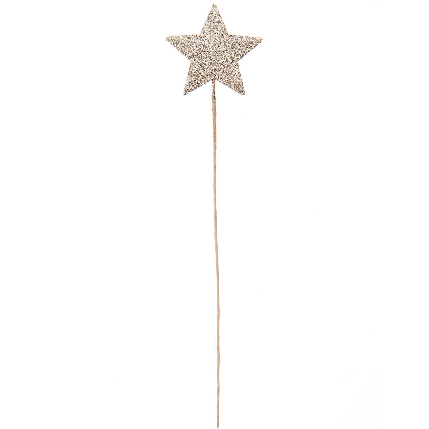 Glitter-Picker Stern gefüllt 27x5cm Farbe Gold von Rico Design Glitter-Picker Stern gefüllt 27x5cm von Rico Design. Ein glitzernder Stern auf einem Stab, ideal für Dekorationen.