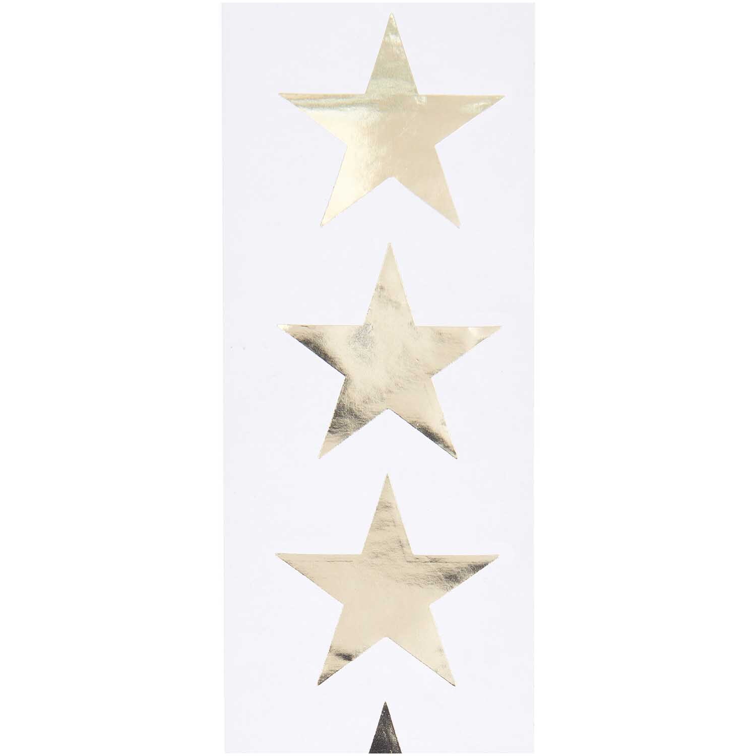 Paper Poetry Sticker Sterne 5cm 120 Stück auf der Rolle Hot Foil Farbe Gold von Rico Design Paper Poetry Sticker Sterne, 5 cm groß, 120 Stück auf Rolle. Goldene Sterne von Rico Design auf weißem Hintergrund. Ideal für kreative Projekte.
