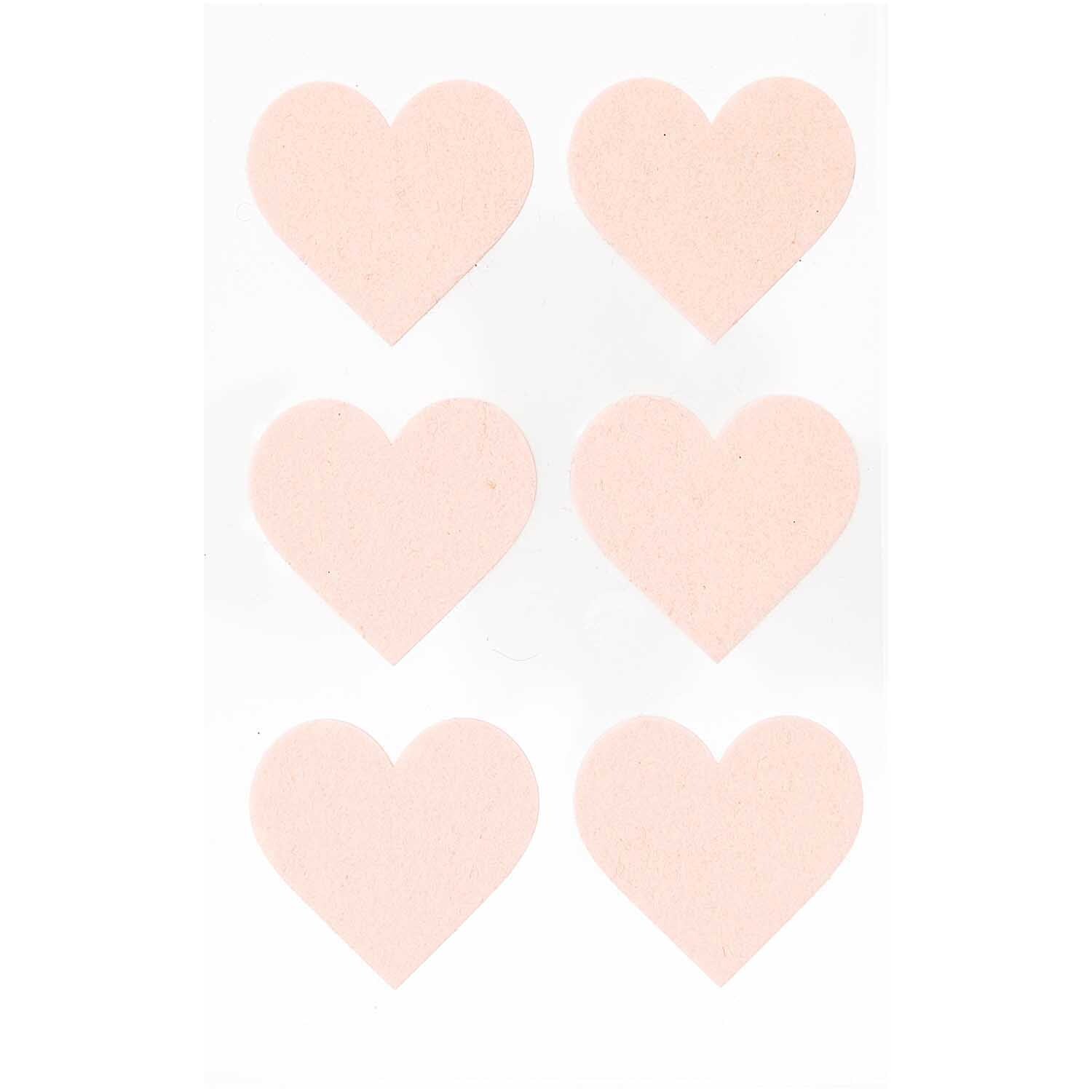 Paper Poetry Filzsticker Herzen groß 1 Blatt Farbe Puder von Rico Design Paper Poetry Filzsticker Herzen groß 1 Blatt zeigt sechs große, puderfarbene Herzsticker von Rico Design. Ideal für kreative Bastelprojekte.