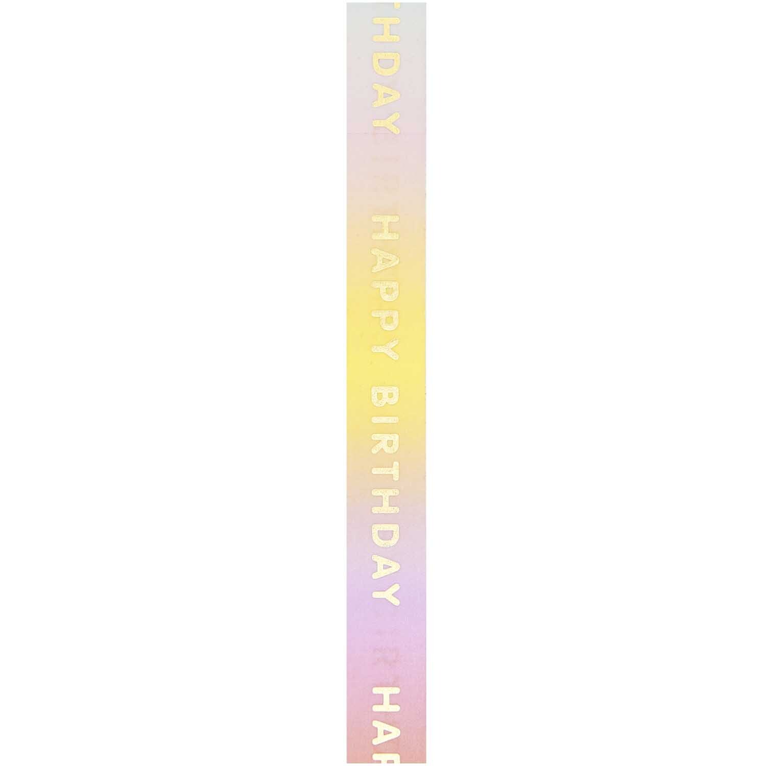 Paper Poetry Tape Happy Birthday 15mm 10m Farbe Rainbow von Rico Design