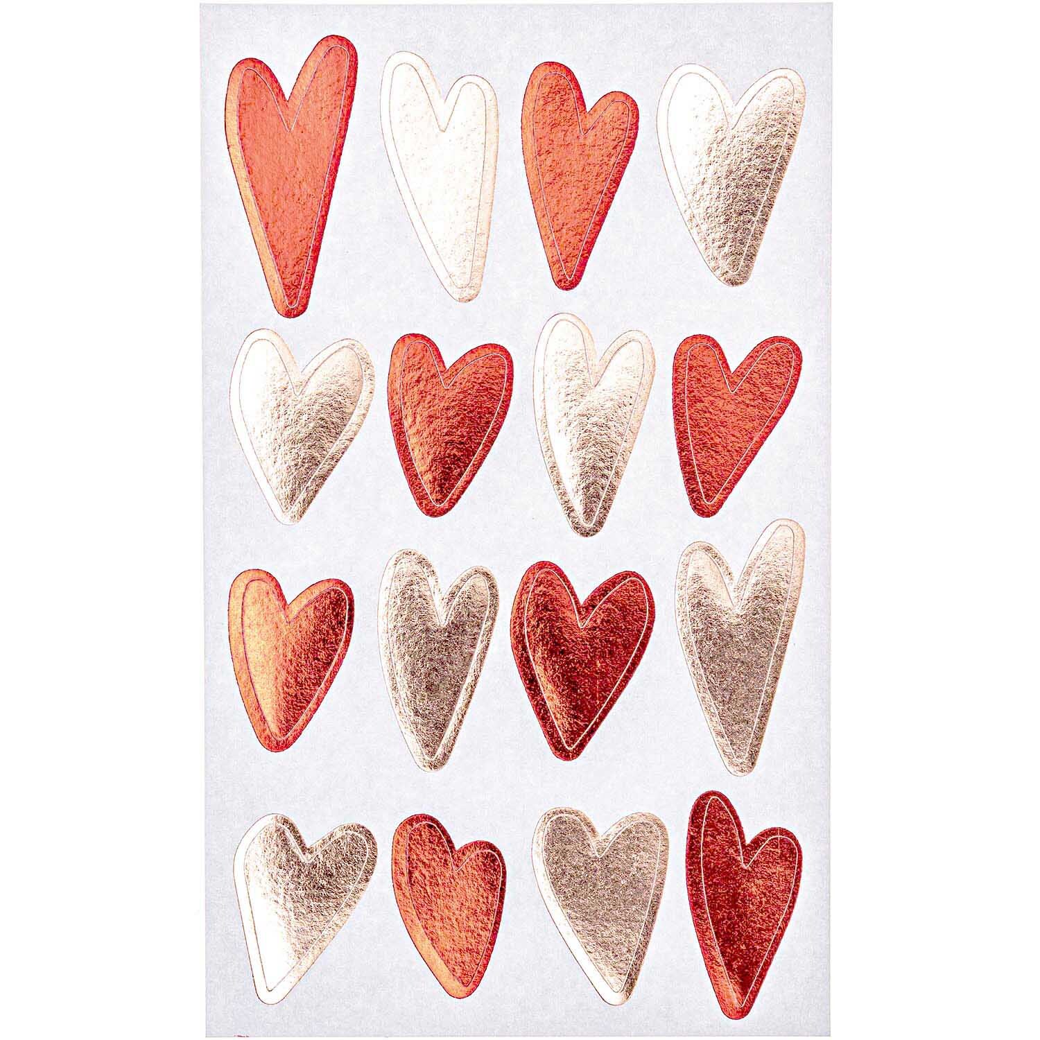 Paper Poetry Sticker It must be love Herzen rosa-rot 4 Blatt von Rico Design Paper Poetry Sticker mit Herzmotiven in Rosa und Rot auf vier Blättern, ideal für kreative Projekte.