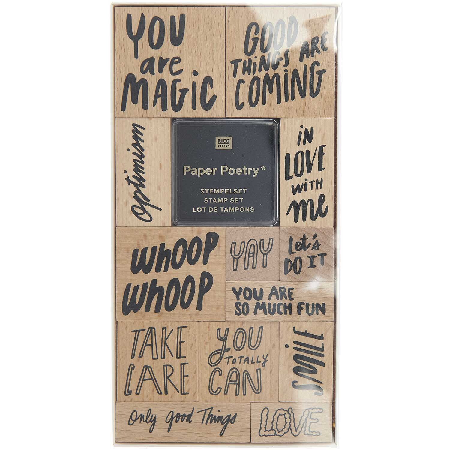 Paper Poetry Stempelset You are Magic 14-teilig von Rico Design