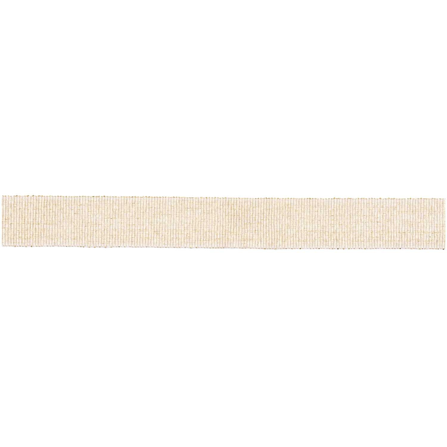 Paper Poetry Ripsband Lurex 16mm 3m in antikweiß von Rico Design, ideal für kreative Bastelprojekte.