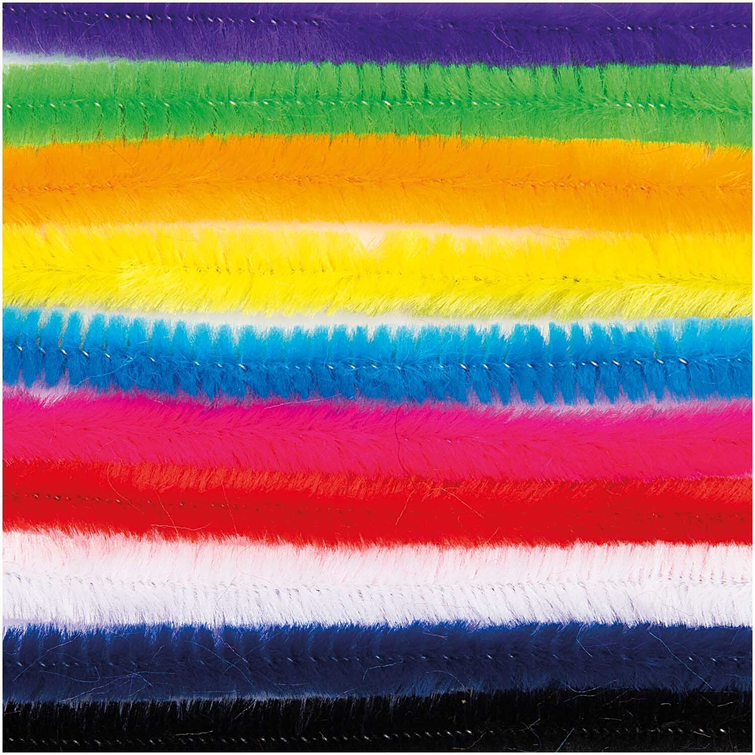Chenilledraht-Mix 50cm 10 Stück Farbe Bunt von Rico Design Chenilledraht-Mix 50cm 10 Stück von Rico Design in leuchtenden Farben, ideal für kreative Bastelprojekte.