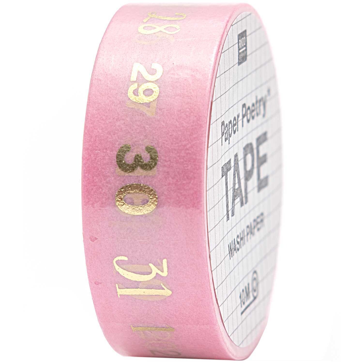 Paper Poetry Tape Zahlen 1-31 1,5cm 10m von Rico Design