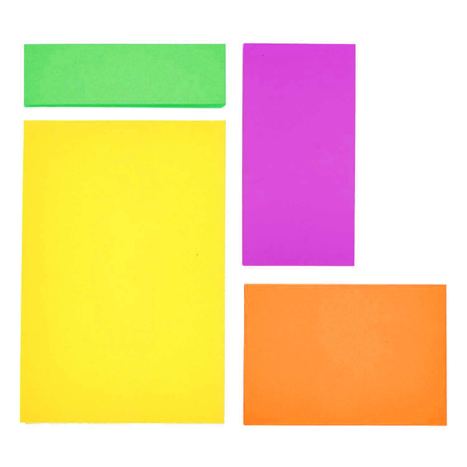Paper Poetry Haftnotizen Neon Mix 4x100 Blatt von Rico Design