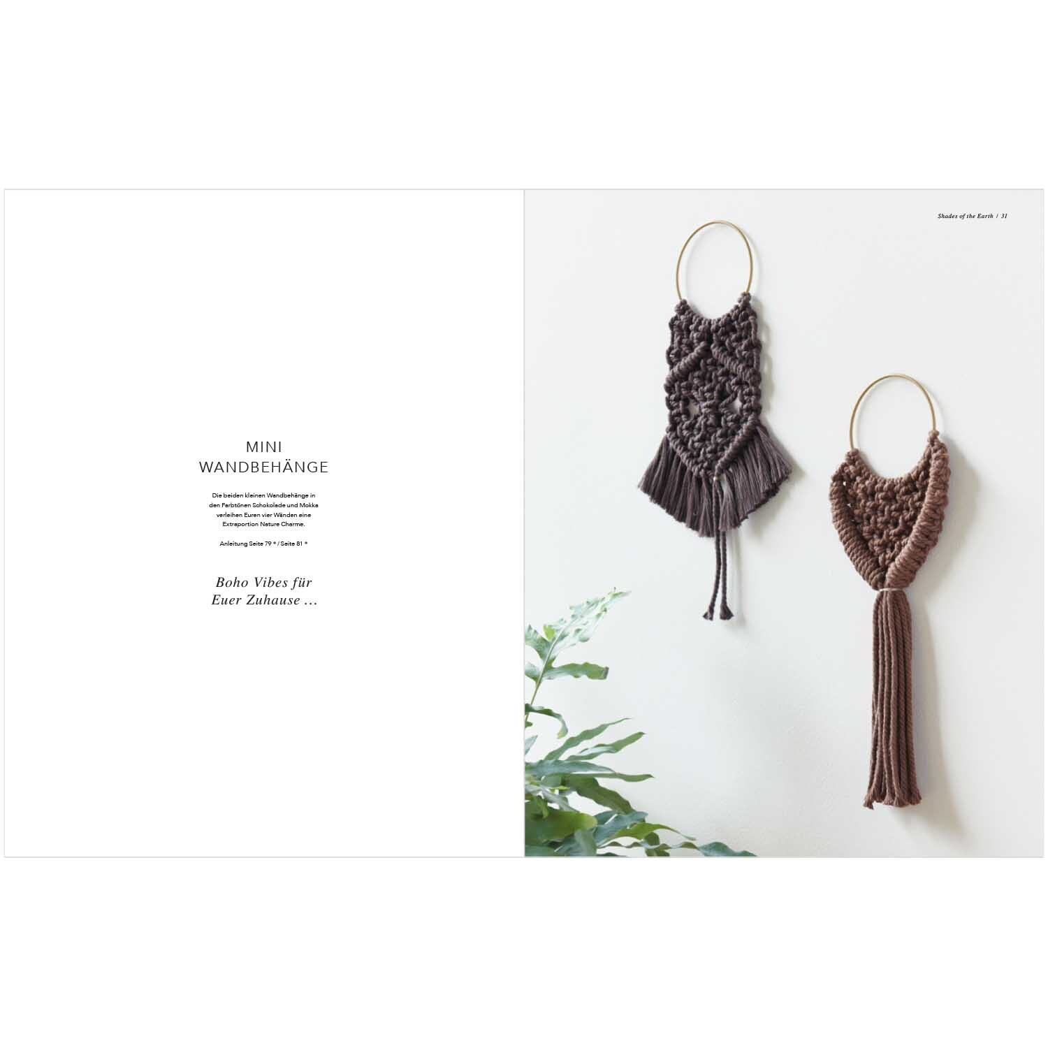 Rico Macrame von Rico Design Rico Macrame: Zwei handgefertigte Wandbehänge in Braun von Rico Design, ideal für Boho-Dekor.
