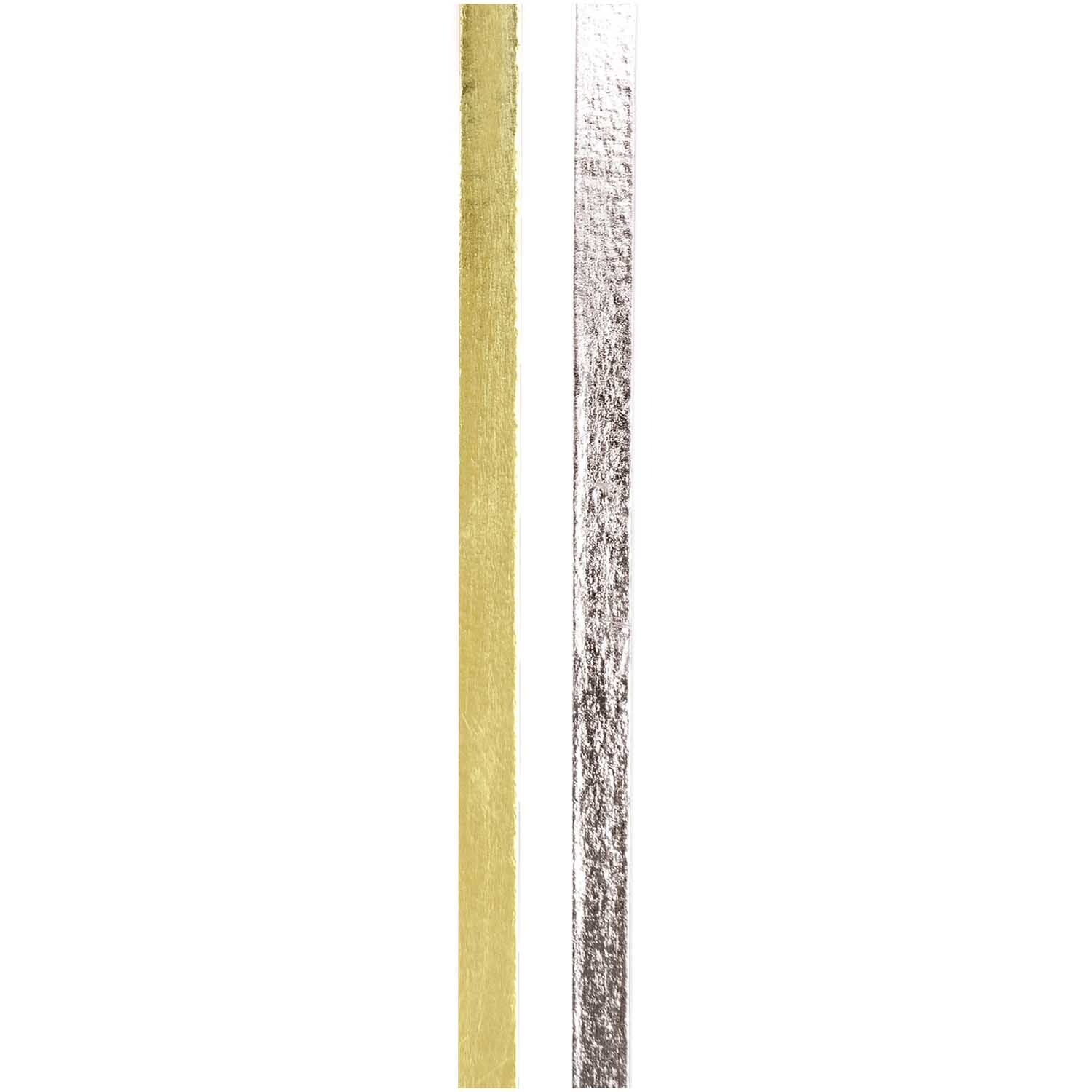 Paper Poetry Tapes Metallic 5mm 10m 2 Stück Farbe Silber-Gold von Rico Design Paper Poetry Tapes Metallic 5mm 10m 2 Stück von Rico Design in Silber-Gold. Zwei glänzende Klebebänder, ideal für kreative Projekte.