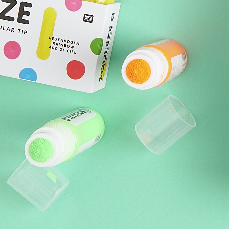 Leerflaschen Squeeze Acrylic 3x60ml von Rico Design