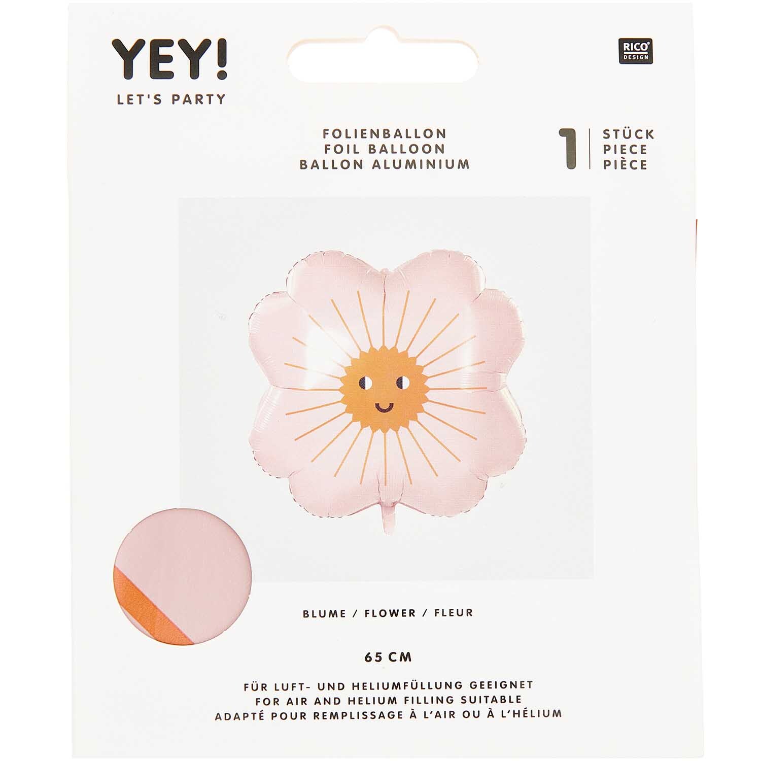 Ballon en plastique Fleur 65cm from Rico Design