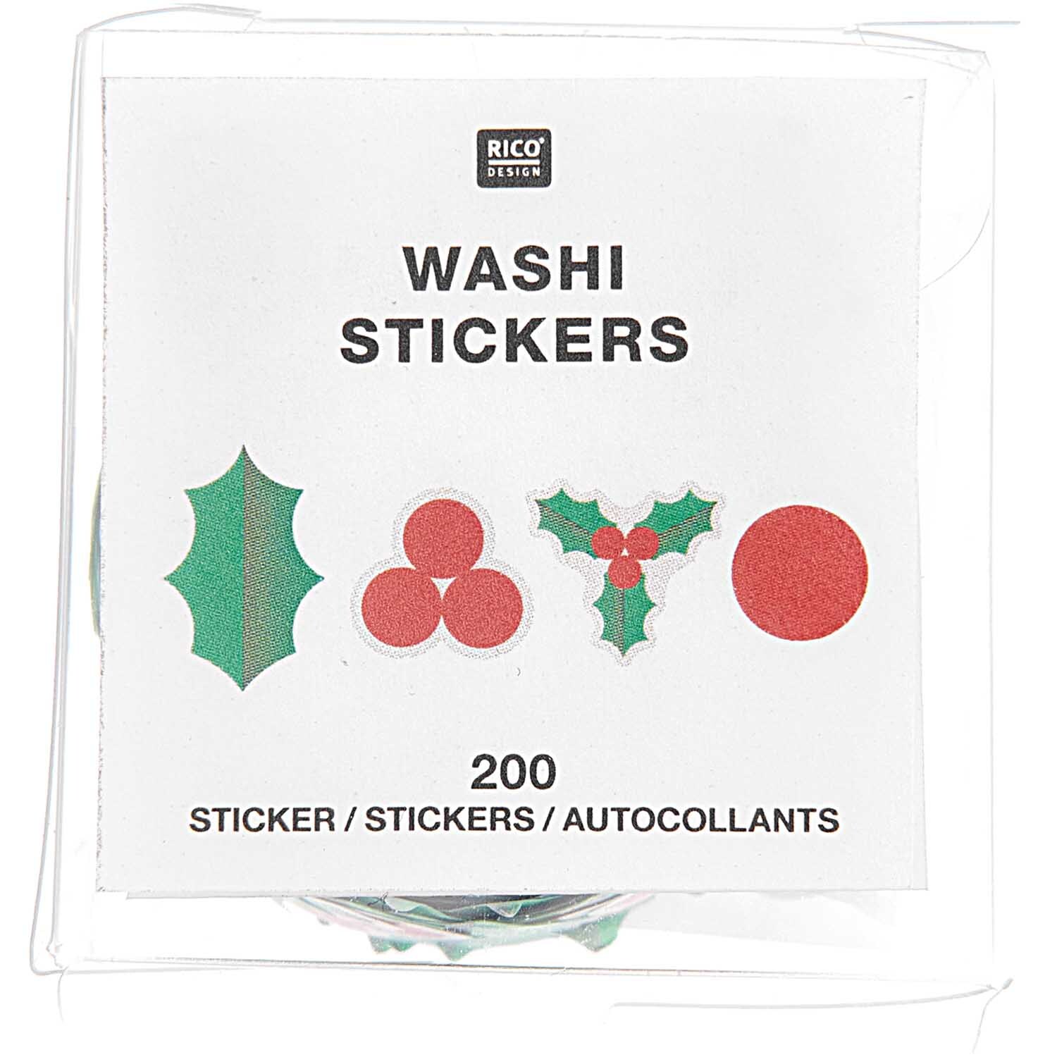 Washi Sticker Ilex 200 Stück von Rico Design