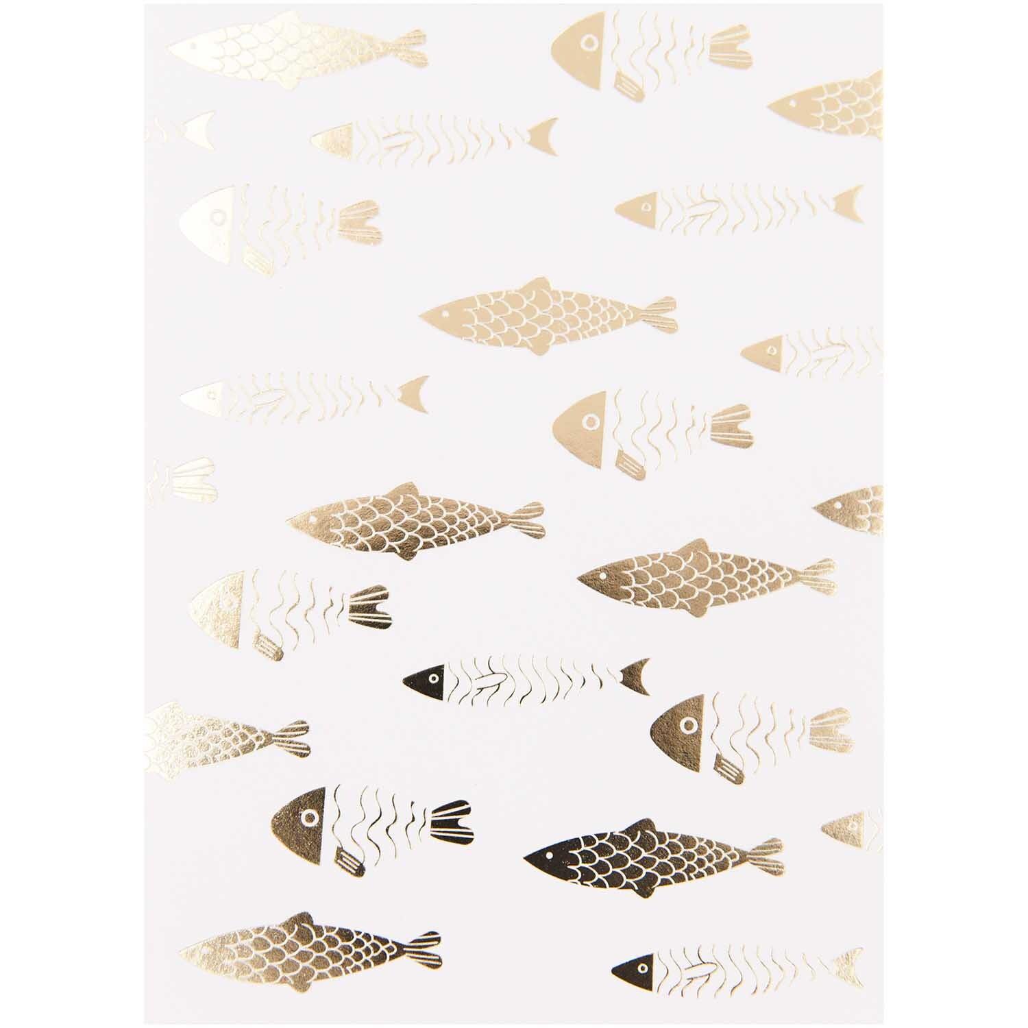 Paper Poetry Postkartenblock Fische 10 Stück von Rico Design Paper Poetry Postkartenblock Fische mit goldenen und weißen Fischmotiven von Rico Design. Ideal für kreative Projekte.