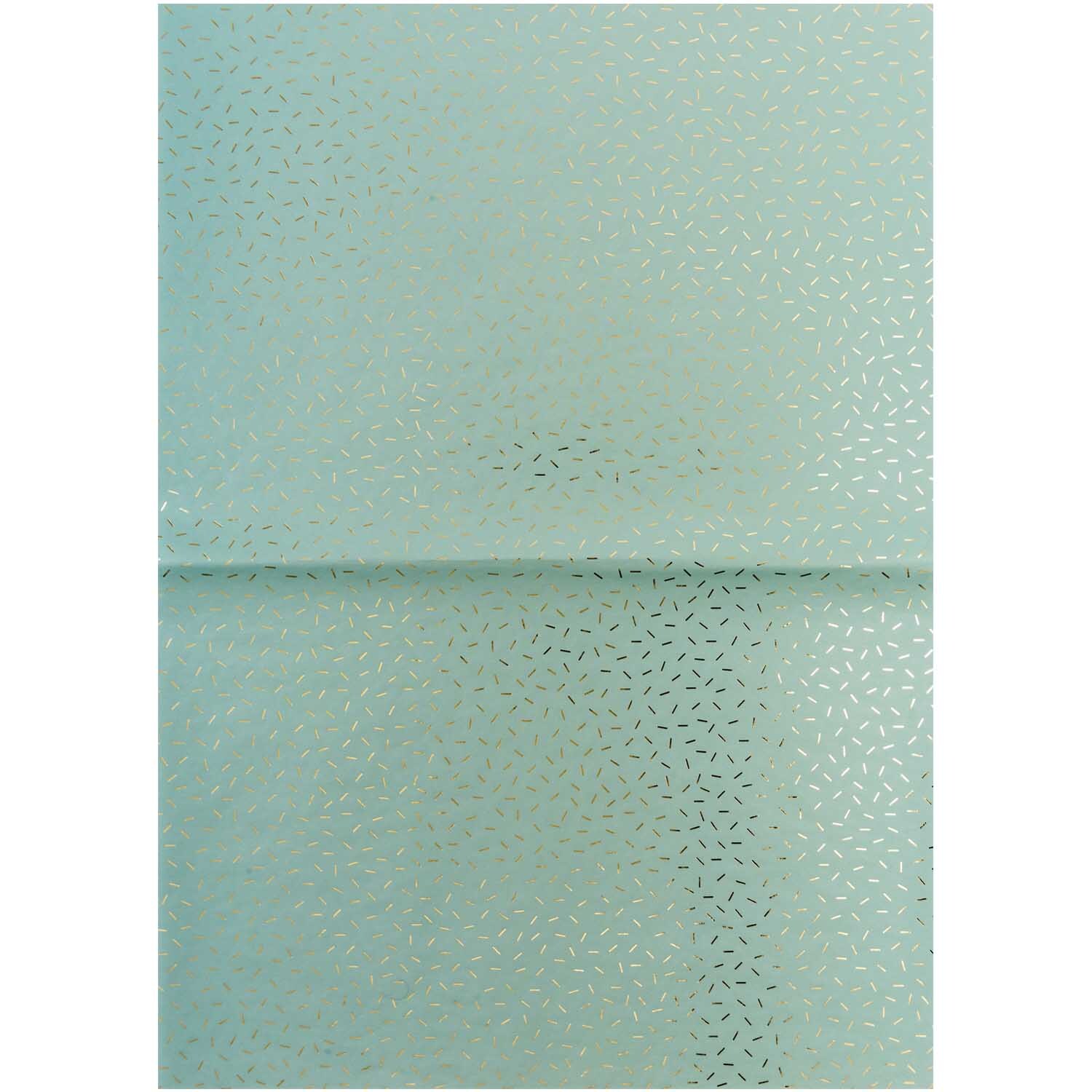 Paper Patch Papier Wonderland mint Stracciatella 30x42cm mit zartem Muster von Rico Design.