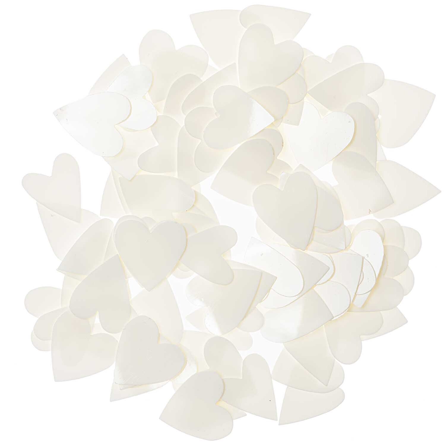 Flitter Herz 100 Stück Farbe Creme von Rico Design Flitter Herz 100 Stück: Cremefarbene Herzkonfetti von Rico Design, ideal für Dekorationen und Bastelprojekte.