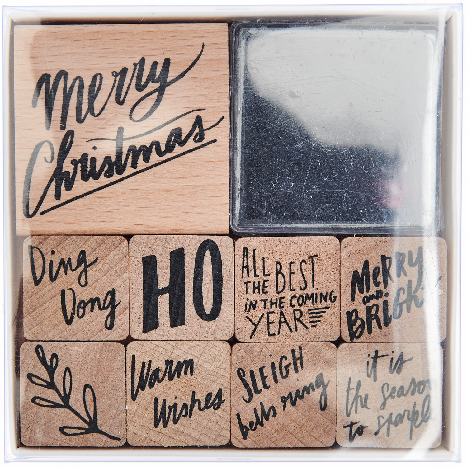Paper Poetry Stempelset Jolly Christmas Schrift 10-teilig von Rico Design