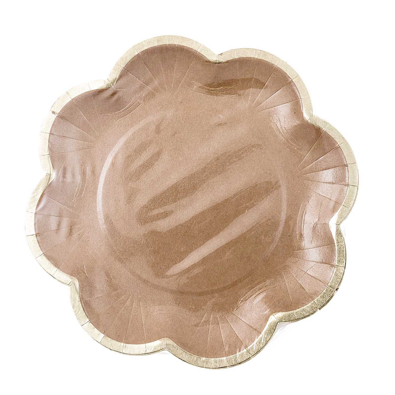 Pappteller Blume Kraftpapier 21cm 12 Stück von Rico Design