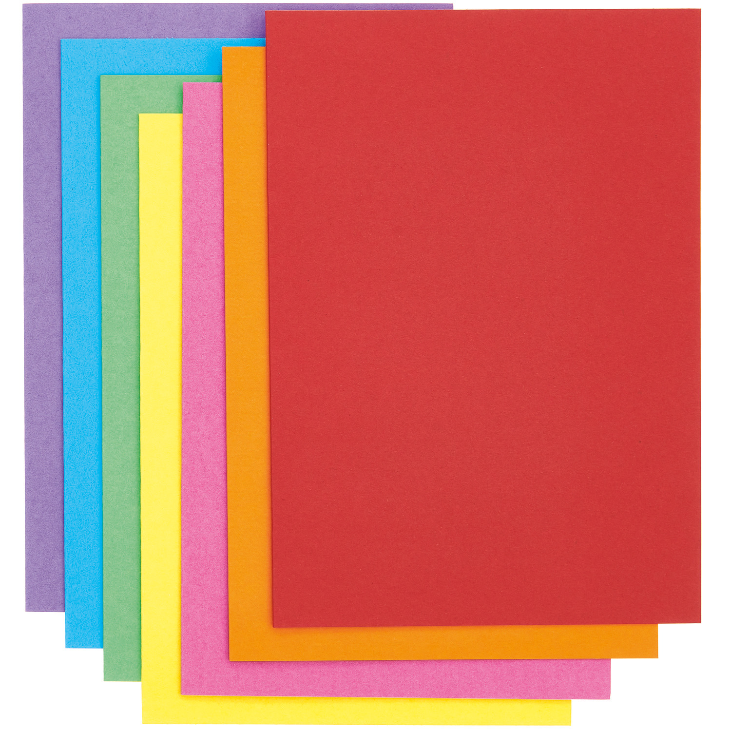 Paper Poetry Kartenset Rainbow classic B6, 28-teilig, zeigt bunte Karten in Rot, Gelb, Blau, Grün und mehr. Ideal für kreative Projekte.