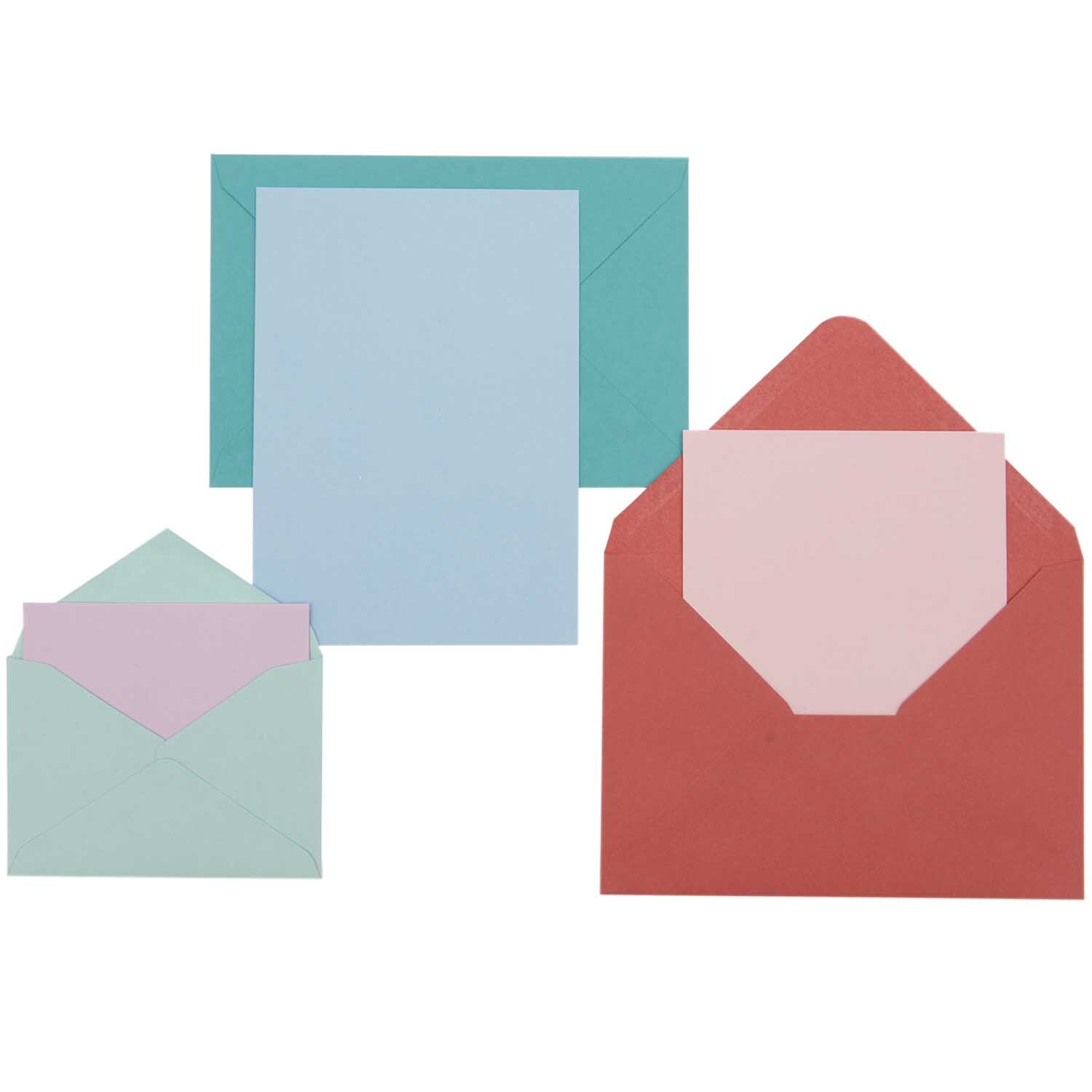 Paper Poetry Basic Kartenset Basic tropical A7/C7 36-teilig von Rico Design