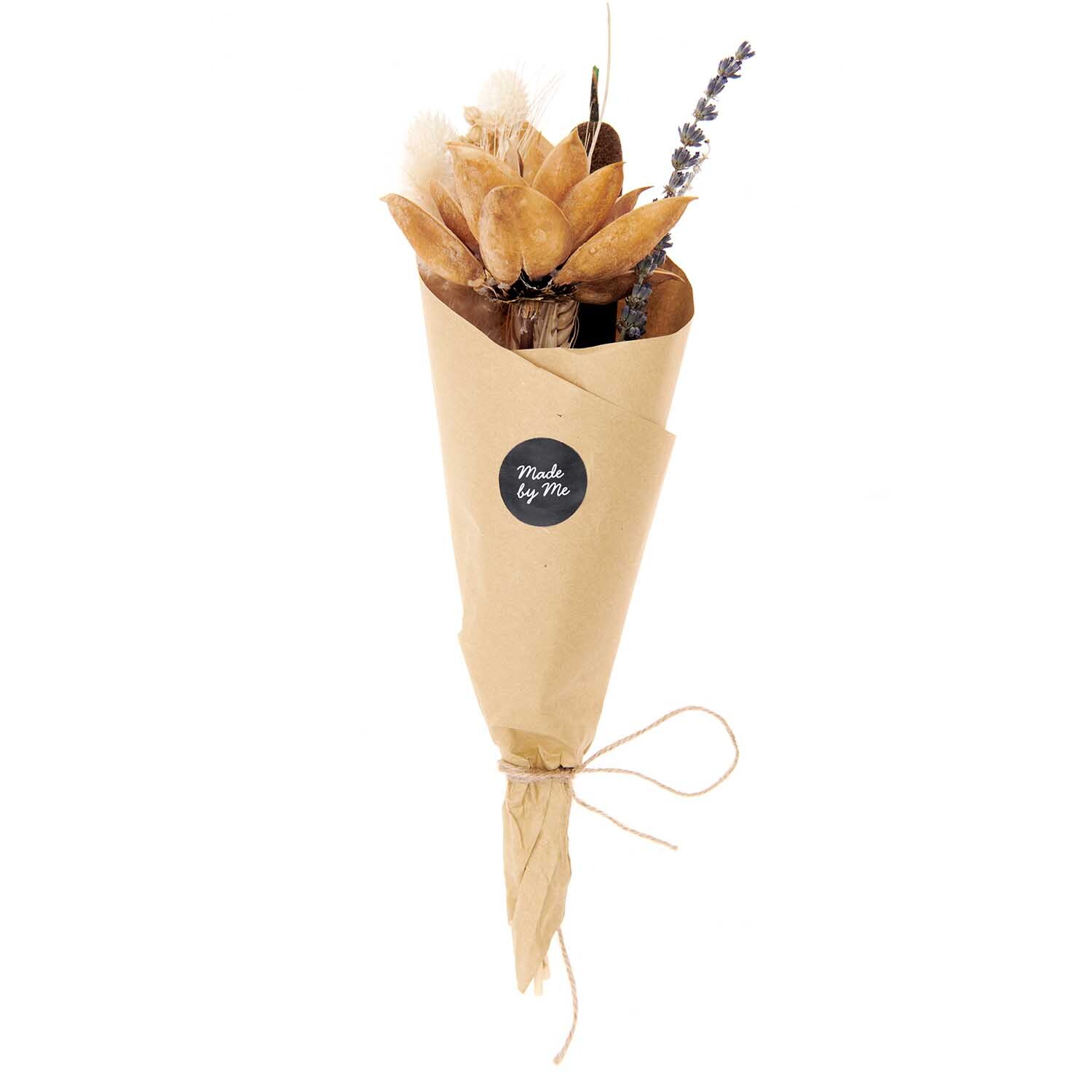 Trockenblumenstrauß natur-orange 30cm 13-teilig von Rico Design