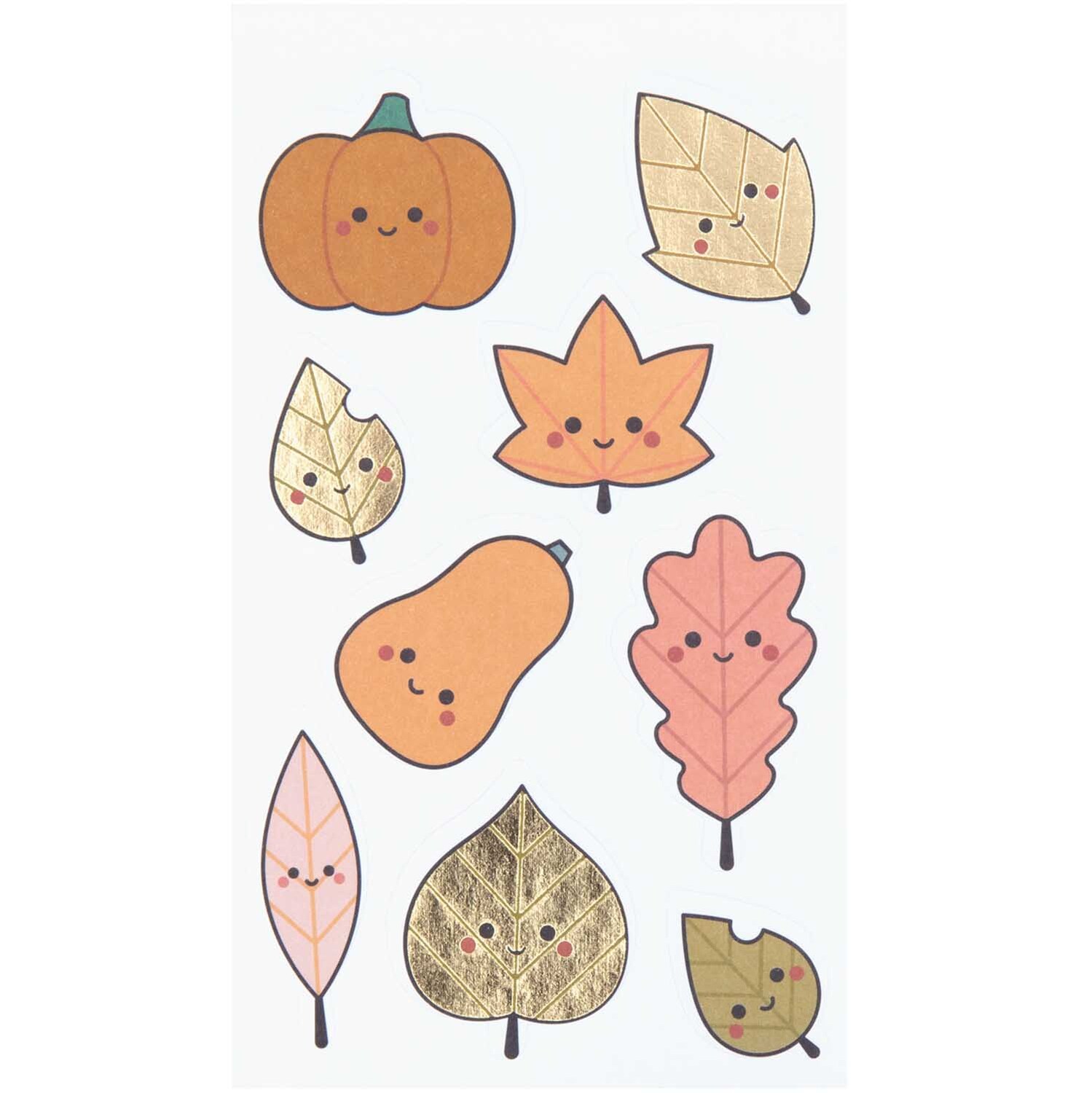 Paper Poetry Sticker Blätter Kawaii 4 Blatt von Rico Design Paper Poetry Sticker Blätter Kawaii 4 Blatt von Rico Design mit niedlichen Gesichtern auf Kürbis und Blättern in herbstlichen Farben.