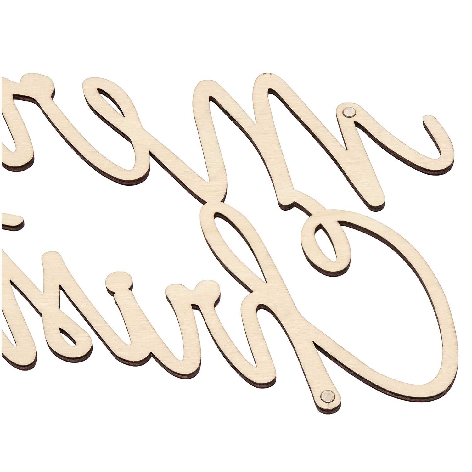 Holzschriftzug magnetisch "Merry Christmas" 28,5x18,5cm von Rico Design