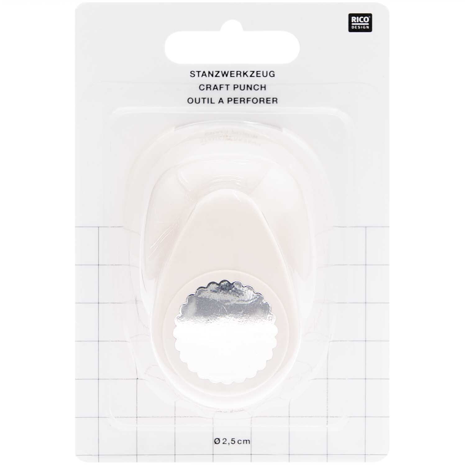 Paper Poetry Stanzer Kreis Wellenmuster 2,5cm von Rico Design