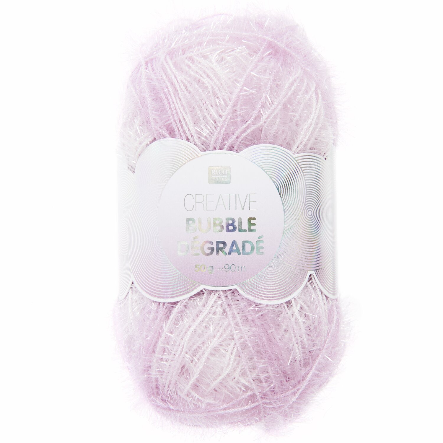 Creative Bubble Dégradé 50g 90m Farbe Flieder von Rico Design Creative Bubble Dégradé Garn in Flieder von Rico Design, 50g 90m, ideal für kreative Projekte.