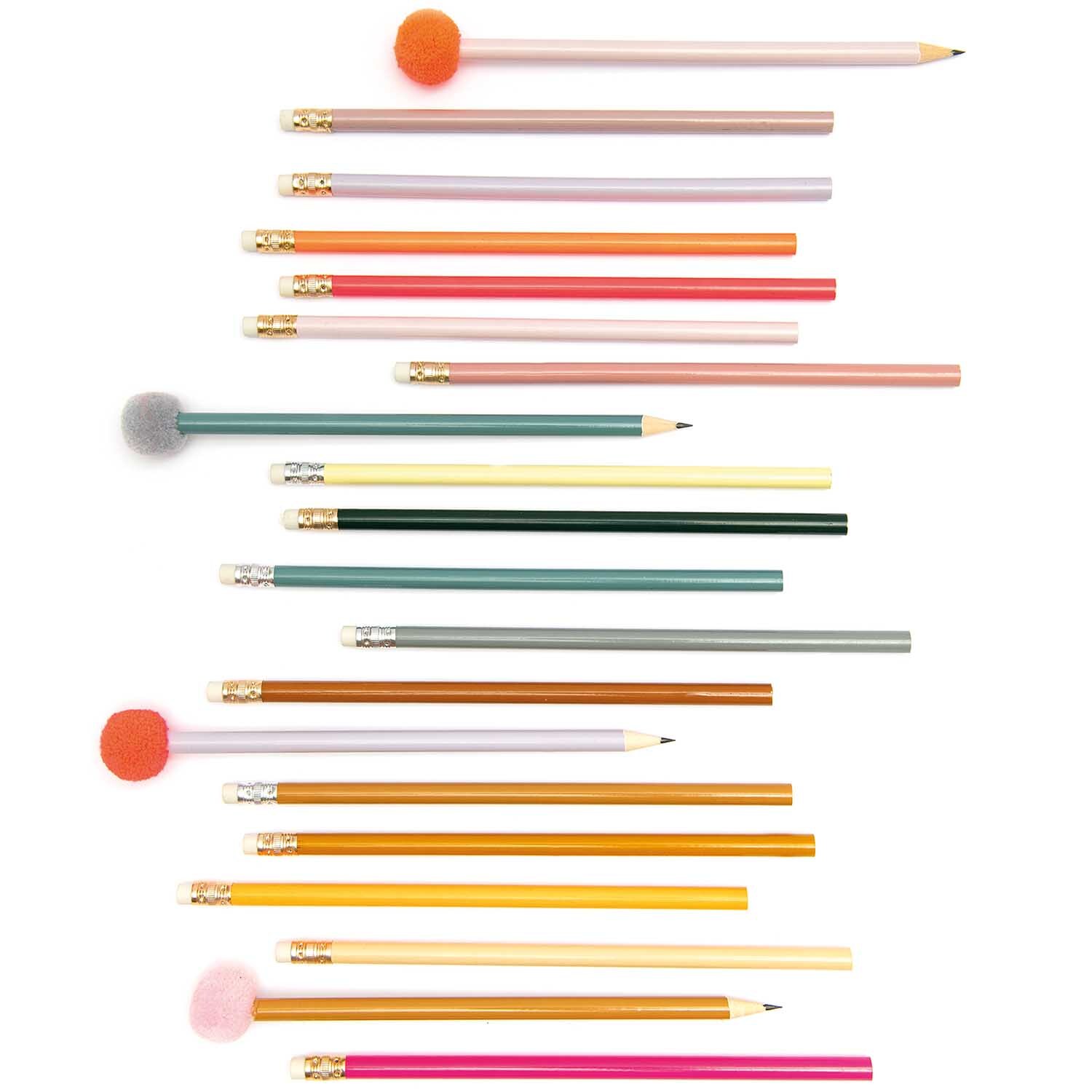 Paper Poetry Bleistift mit Pompon Farbe Grün von Rico Design