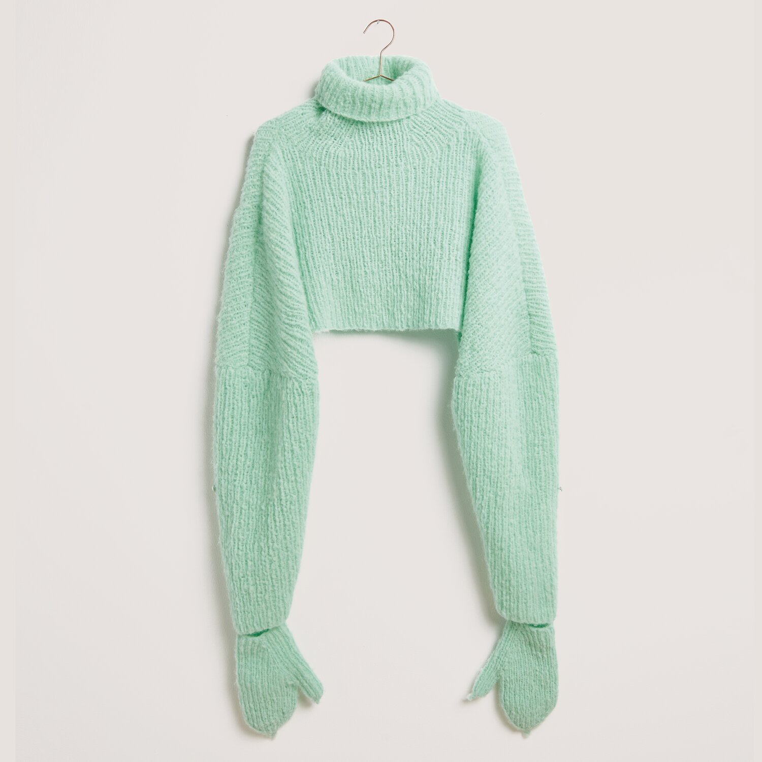 Luxury Pure Baby Alpaca 50g 150m Farbe Mint von Rico Design Strick-/Häkelset Pullover Modell 15 aus Made by Me No. 21 in Mint, gestrickt aus Luxury Pure Baby Alpaca. Ideal für Herbst-Winter.