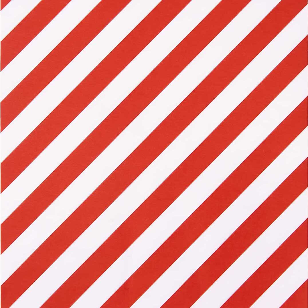 Paper Poetry Geschenkpapier Streifen rot-weiß 70cm 8m 80g/m² von Rico Design Paper Poetry Geschenkpapier mit diagonalen Streifen in Rot und Weiß, ideal für festliche Anlässe.