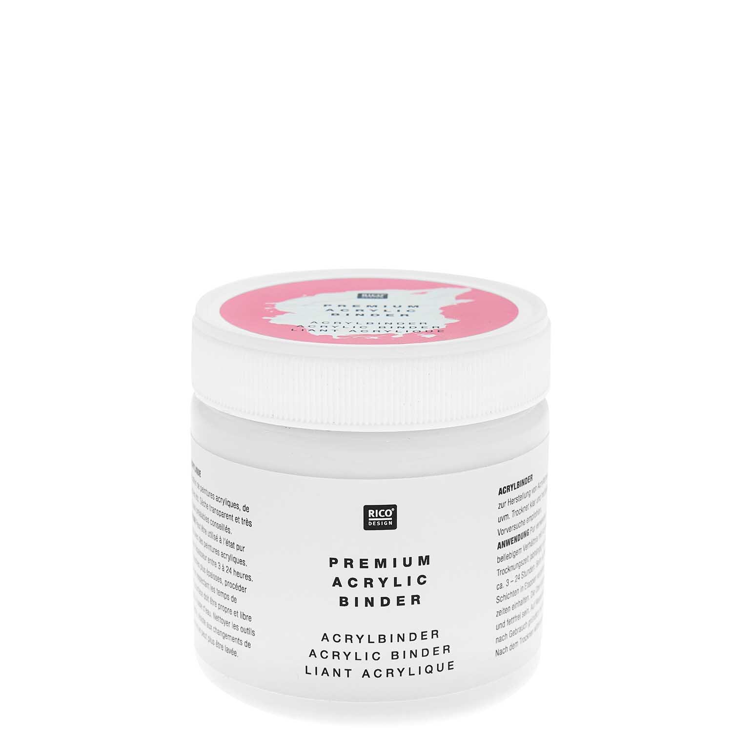 ART Premium Acrylbinder, weißer Behälter von Rico Design, ideal für kreative Malprojekte.